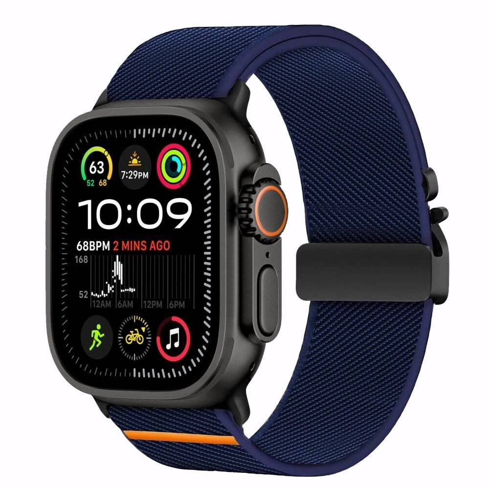 Tech-Protect Nylon-Verschluss Apple Watch 44 / 45 46 49 mm - Marineblau