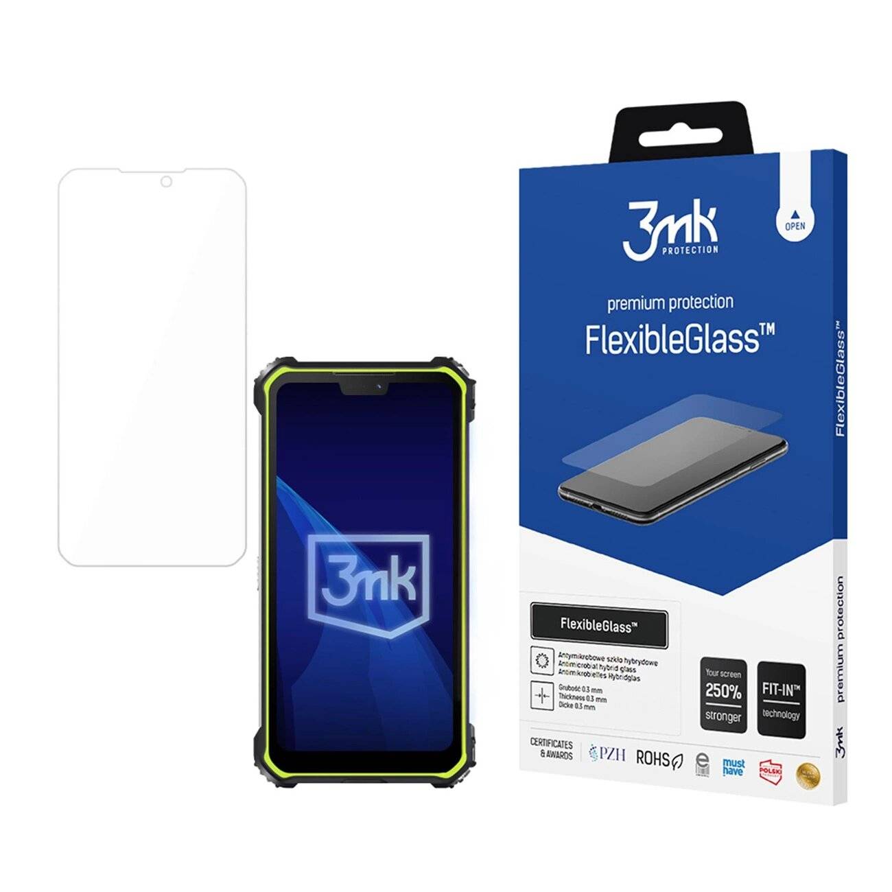 Hybridglas 3mk FlexibleGlass Rugged Phones M10