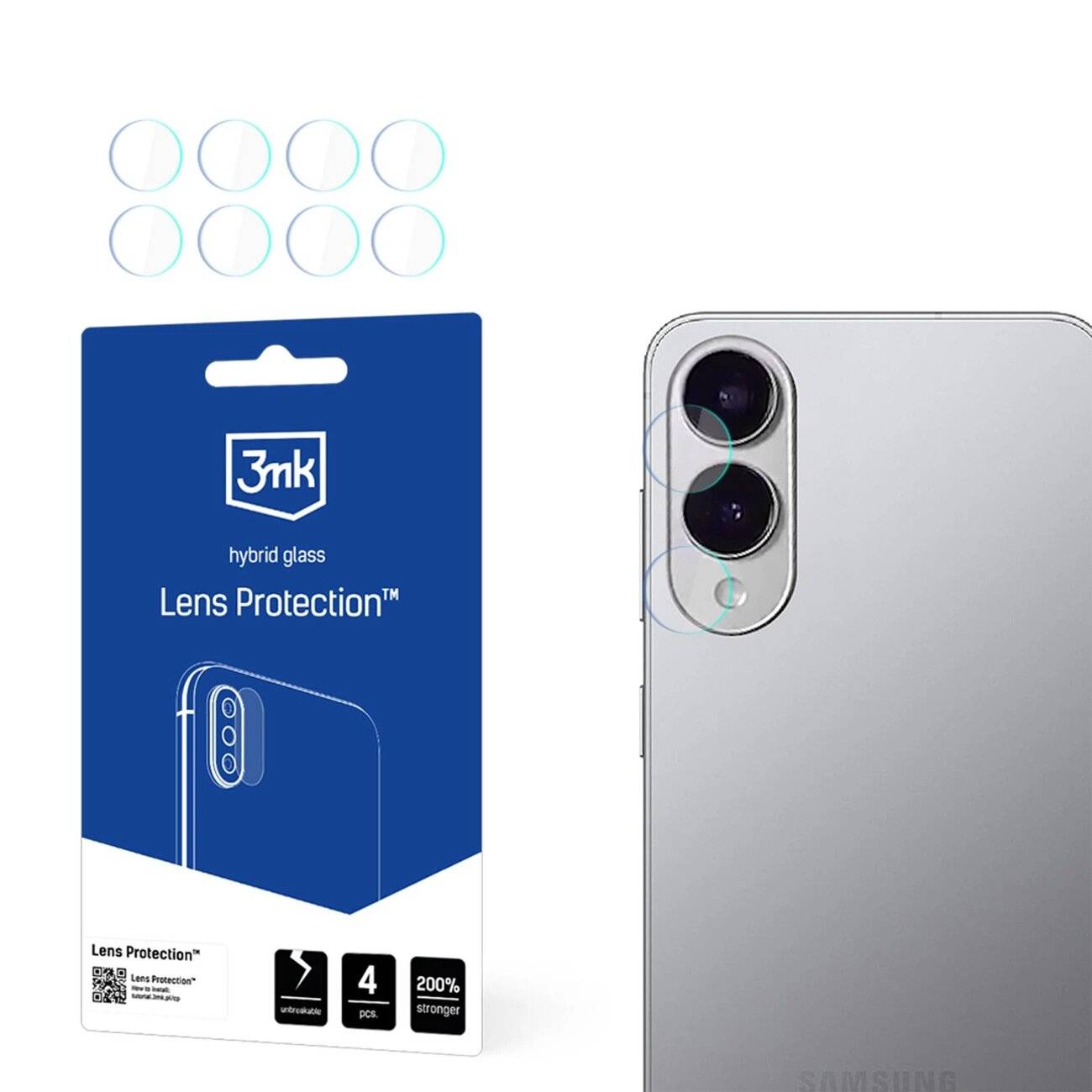 3mk Objektivschutz Hybridglas Samsung Galaxy S25 Edge Kameraobjektiv