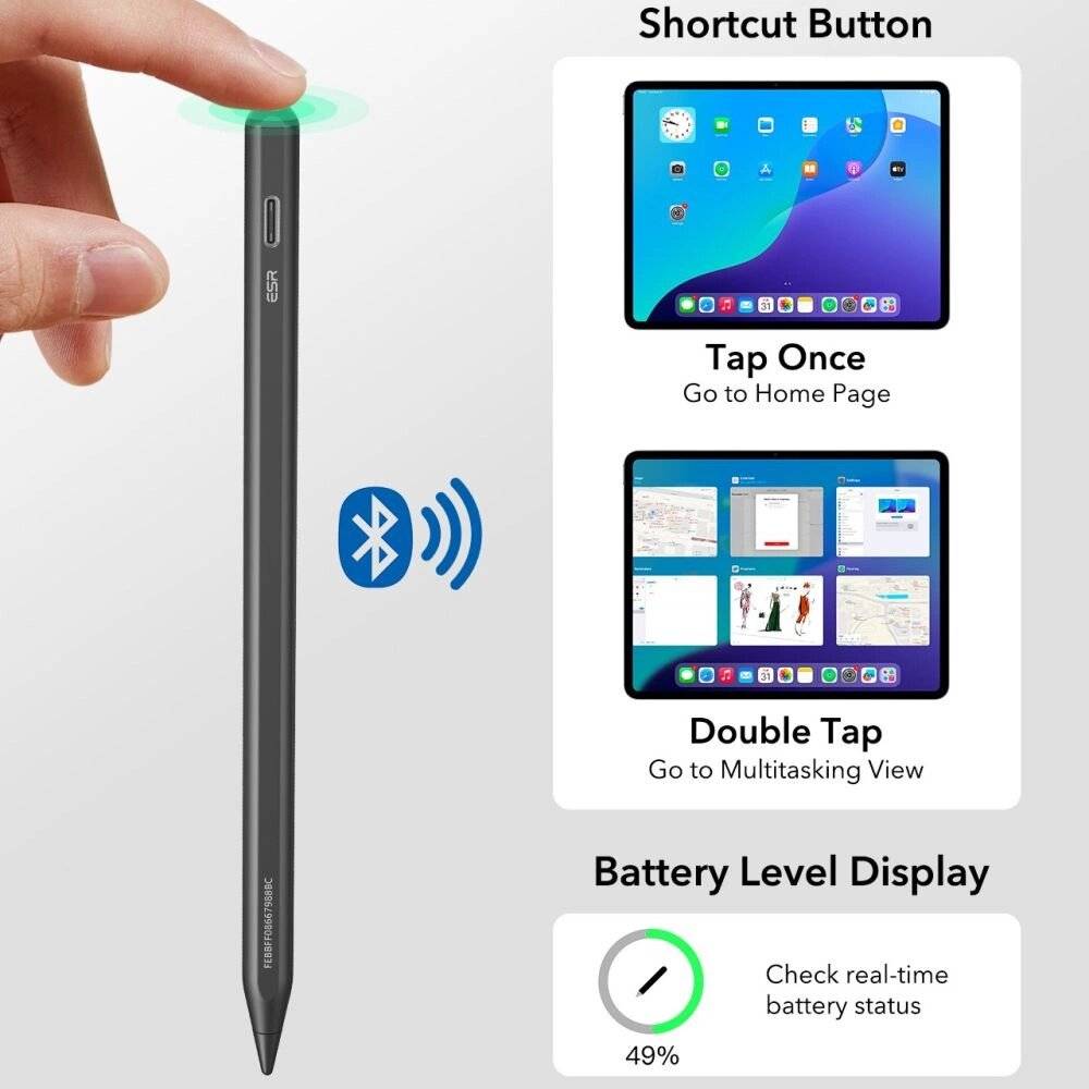 ESR Geo Digital Stylus - Schwarz