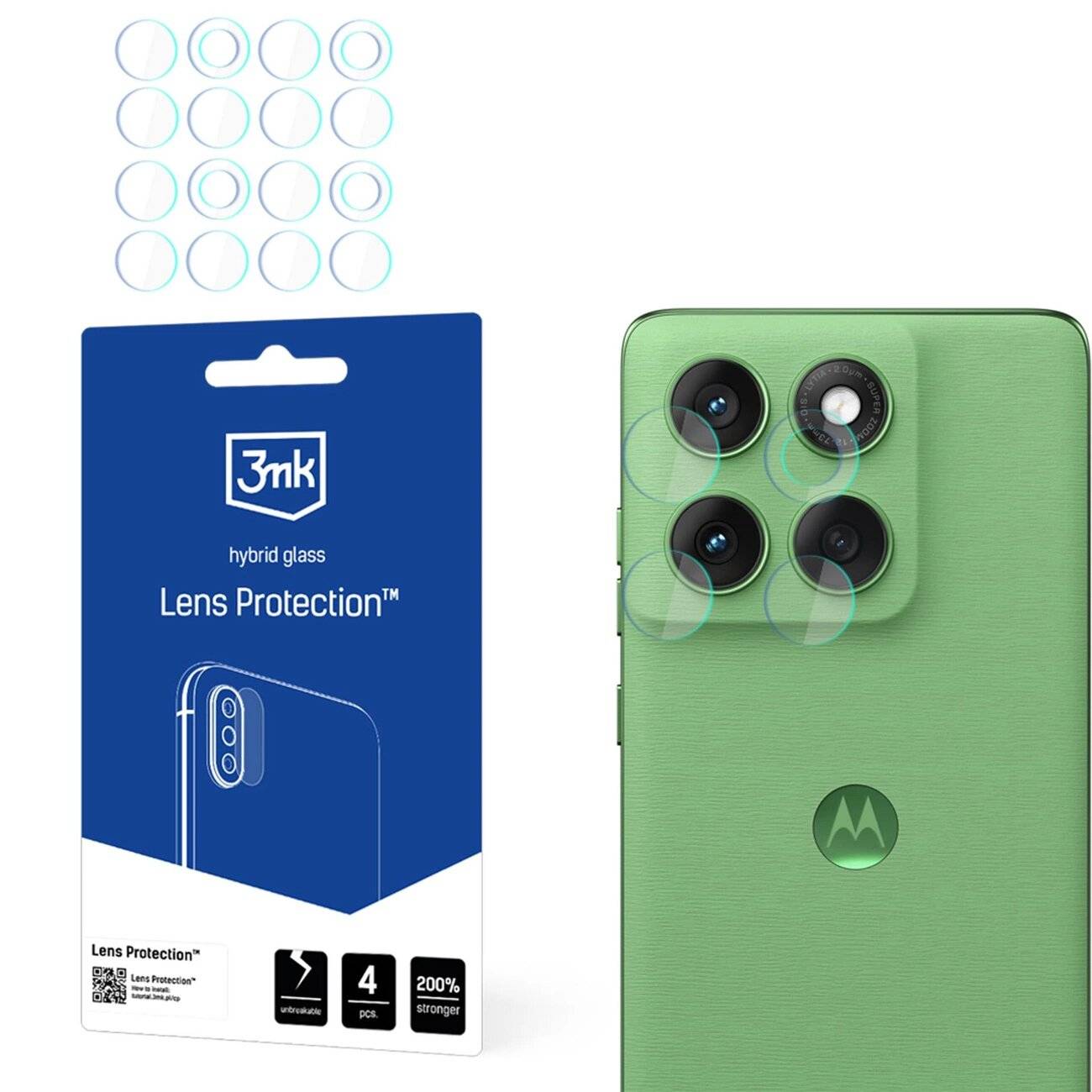 3mk Objektivschutz Hybridglas Motorola Edge 60 Kameraobjektiv