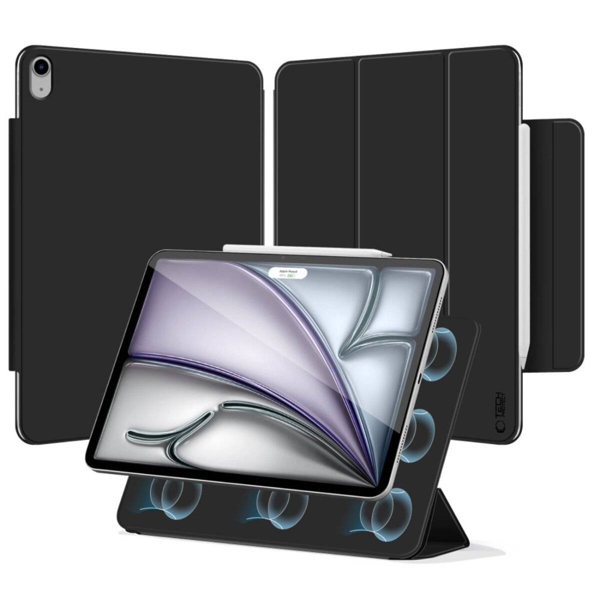 Tech-Protect Smartcase Magnetic iPad Air 13″ 2024 / 2025 - Schwarz