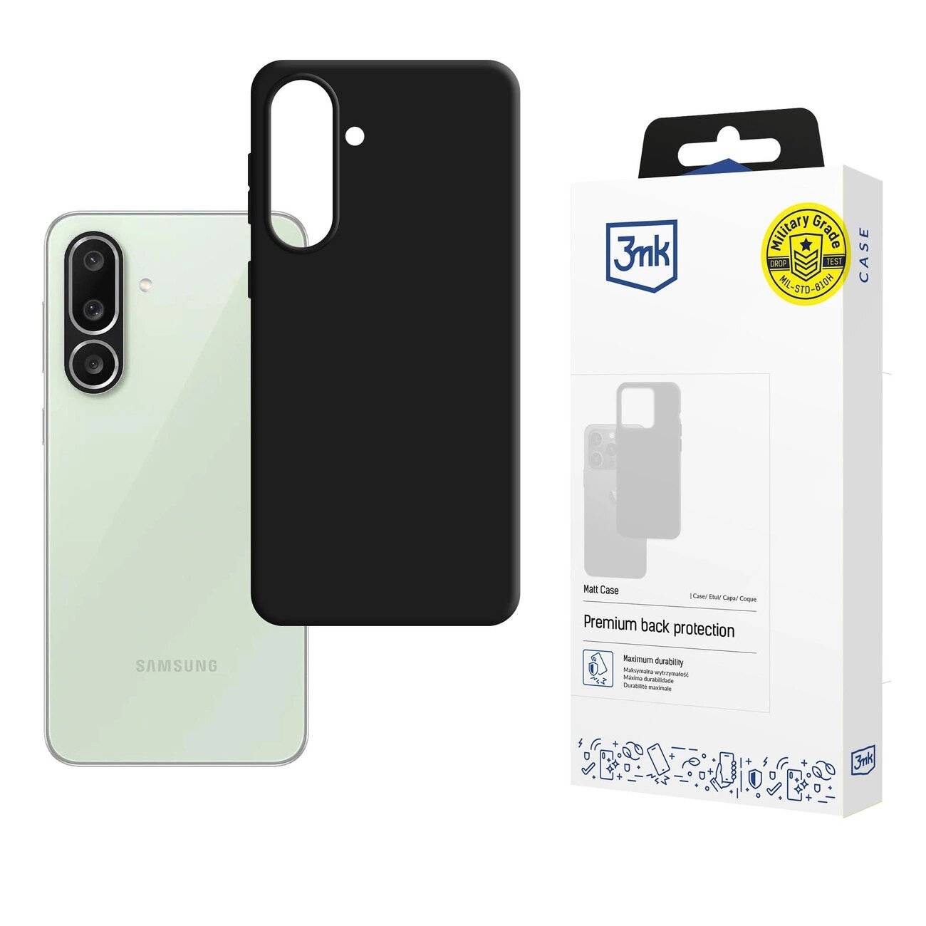 3mk Matt Case Samsung Galaxy M56 - Mattschwarz