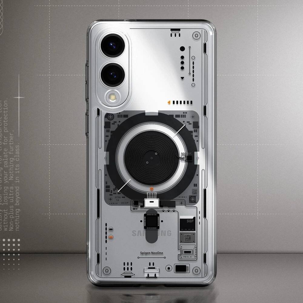 Spigen Ultra Hybrid Mag Case MagSafe Samsung Galaxy S25 Edge Print - Transparent