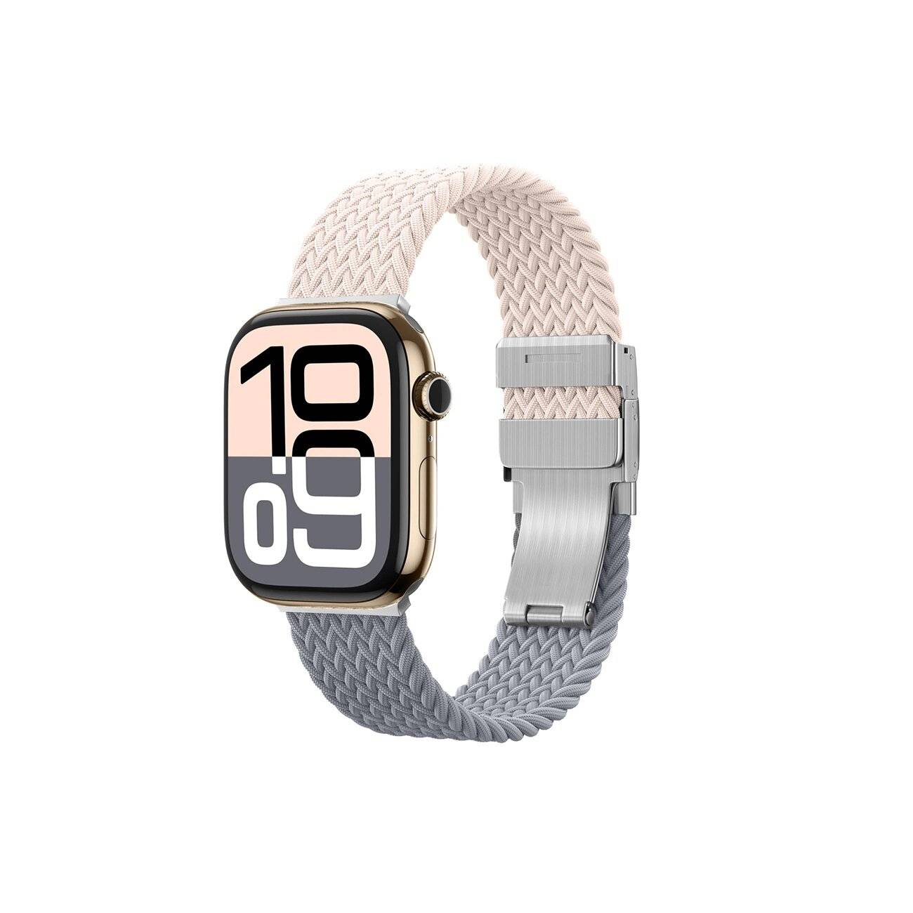 AmazingThing Blend Band Apple Watch 42mm 2er-Pack - Pink-Grau/Pink