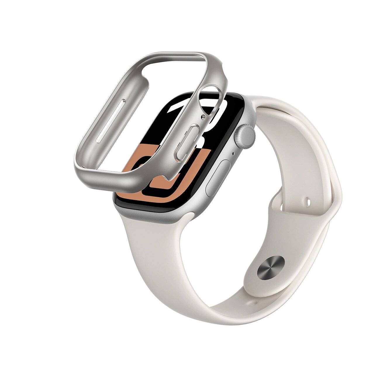 AmazingThing Minimal Case Apple Watch 46 mm – Silber
