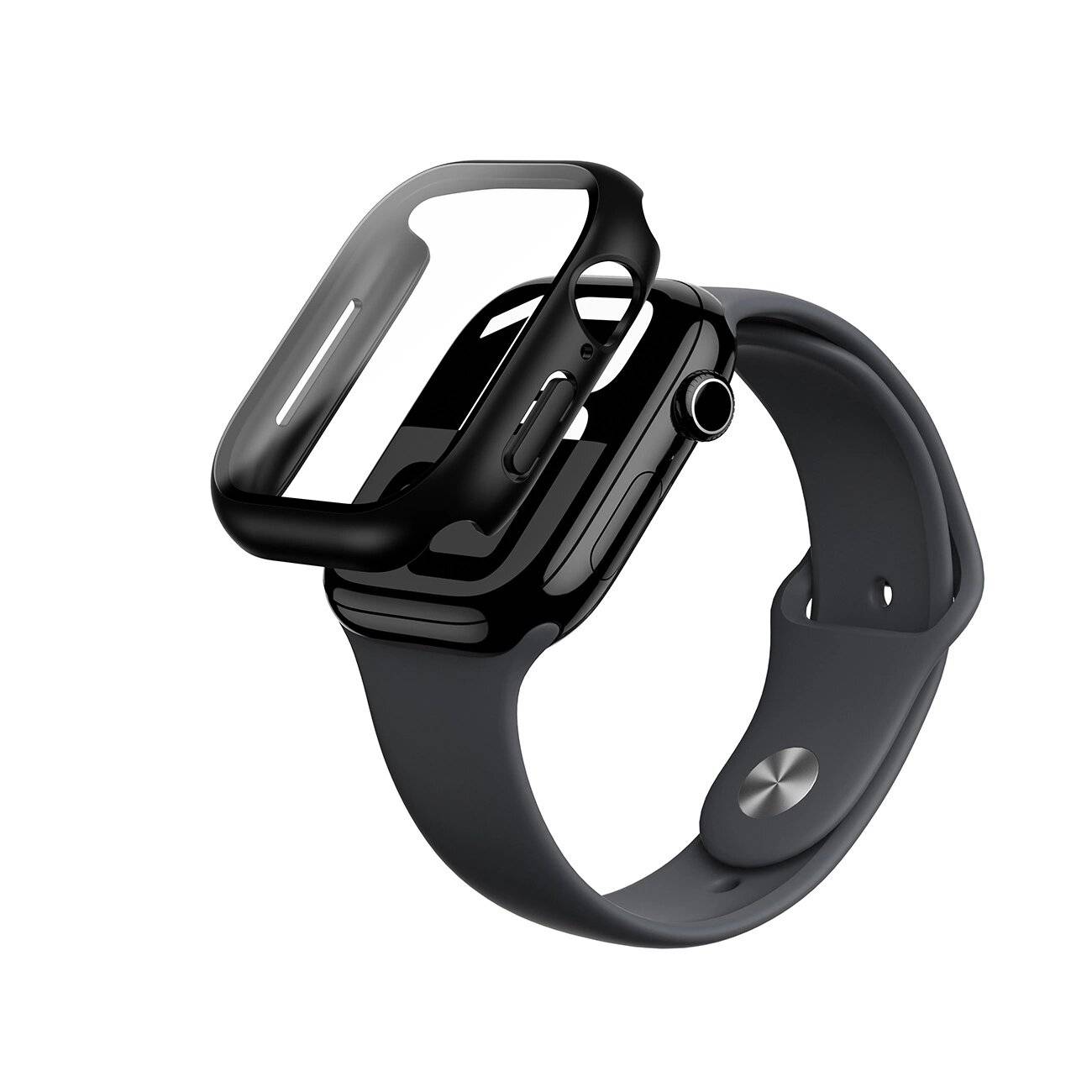 AmazingThing Radix Glass Case Apple Watch 46 mm – Schwarz