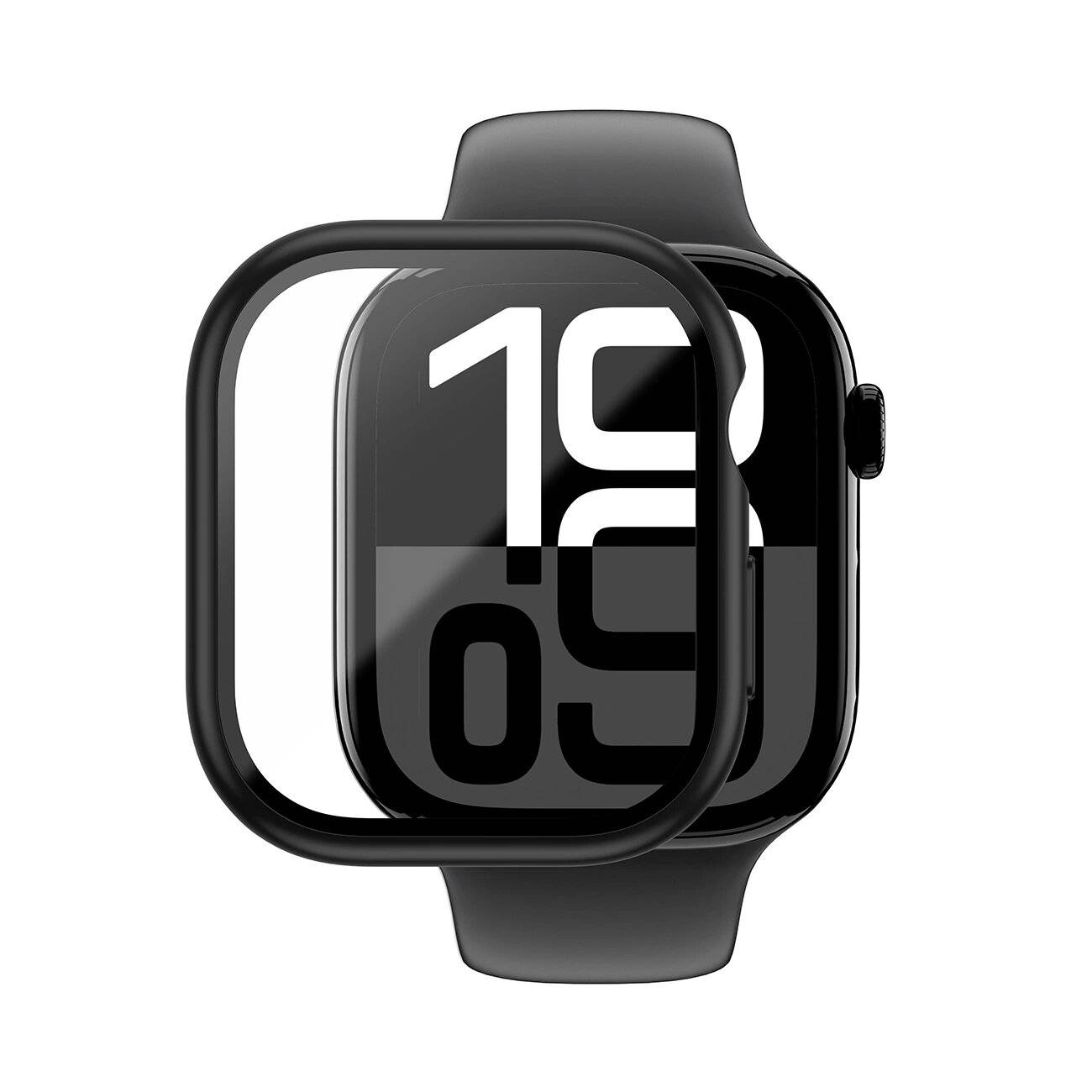 AmazingThing Radix Glass Case Apple Watch 46 mm – Schwarz