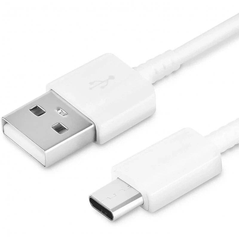 Samsung EP-DG970BWE USB-A - USB-C Kabel 1,5m OOB Bulk Ersatzverpackung weiß