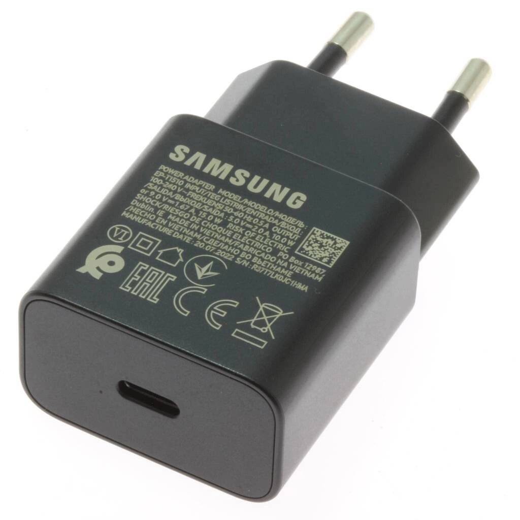 Samsung EP-T1510EBE 15W USB-C Wandladegerät OOB Bulk – Ersatzverpackung Schwarz