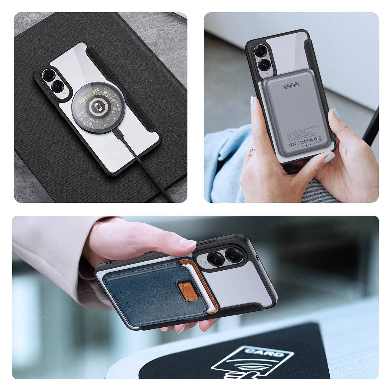 Dux Ducis Skin X Pro Hülle MagSafe Samsung Galaxy S25 Edge - Schwarz