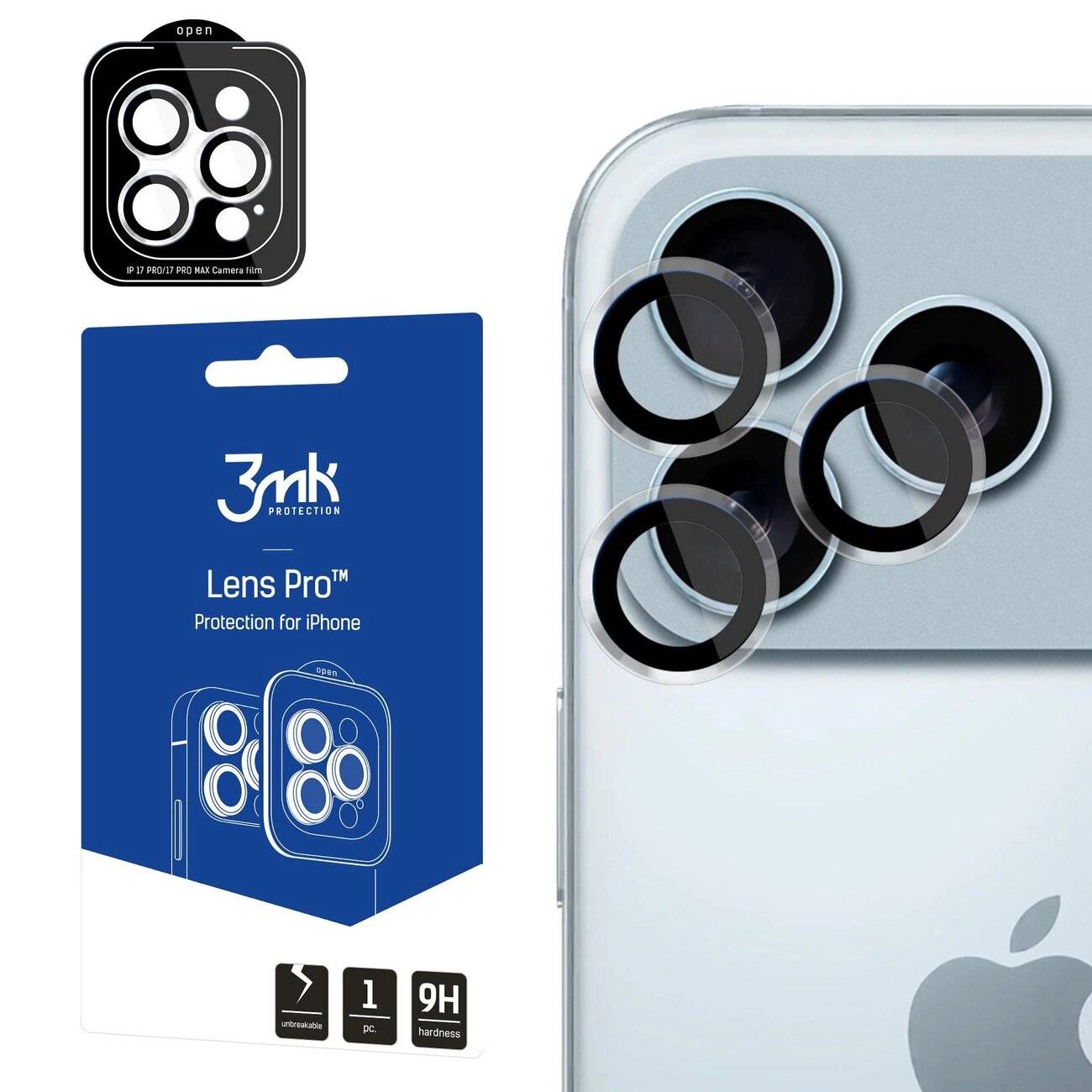 3mk Lens Protection Pro Kameralinsenglas Apple iPhone 17 /17 Max - Klar