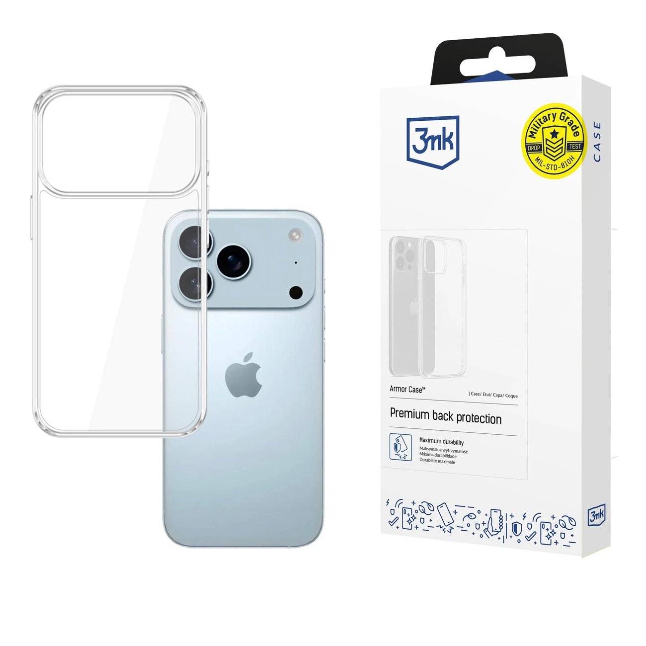 3mk Armor Case Apple iPhone 17 Pro Max - Transparent