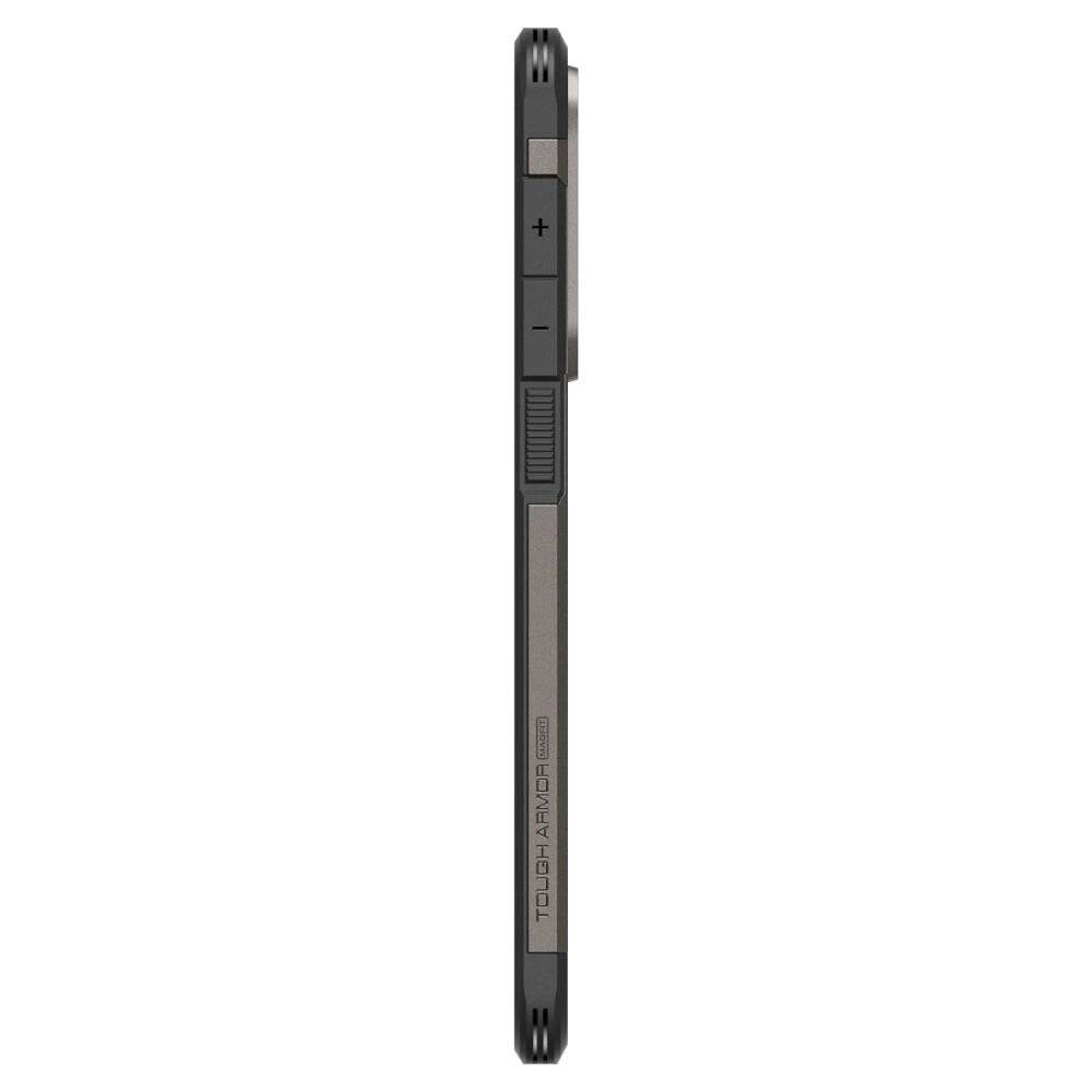Spigen Tough Armor MagSafe Case Samsung Galaxy S25 Edge - Grau/Schwarz
