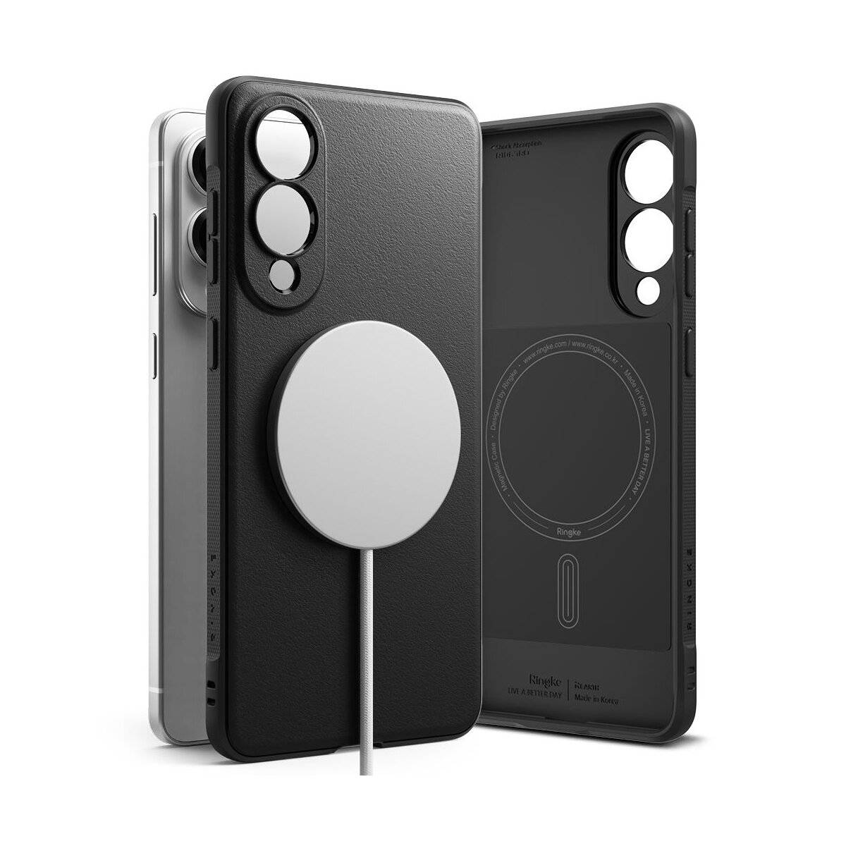 Ringke Onyx Magnetische magnetisch Hülle Kompatibel mit Samsung Galaxy S25 Edge Schwarz