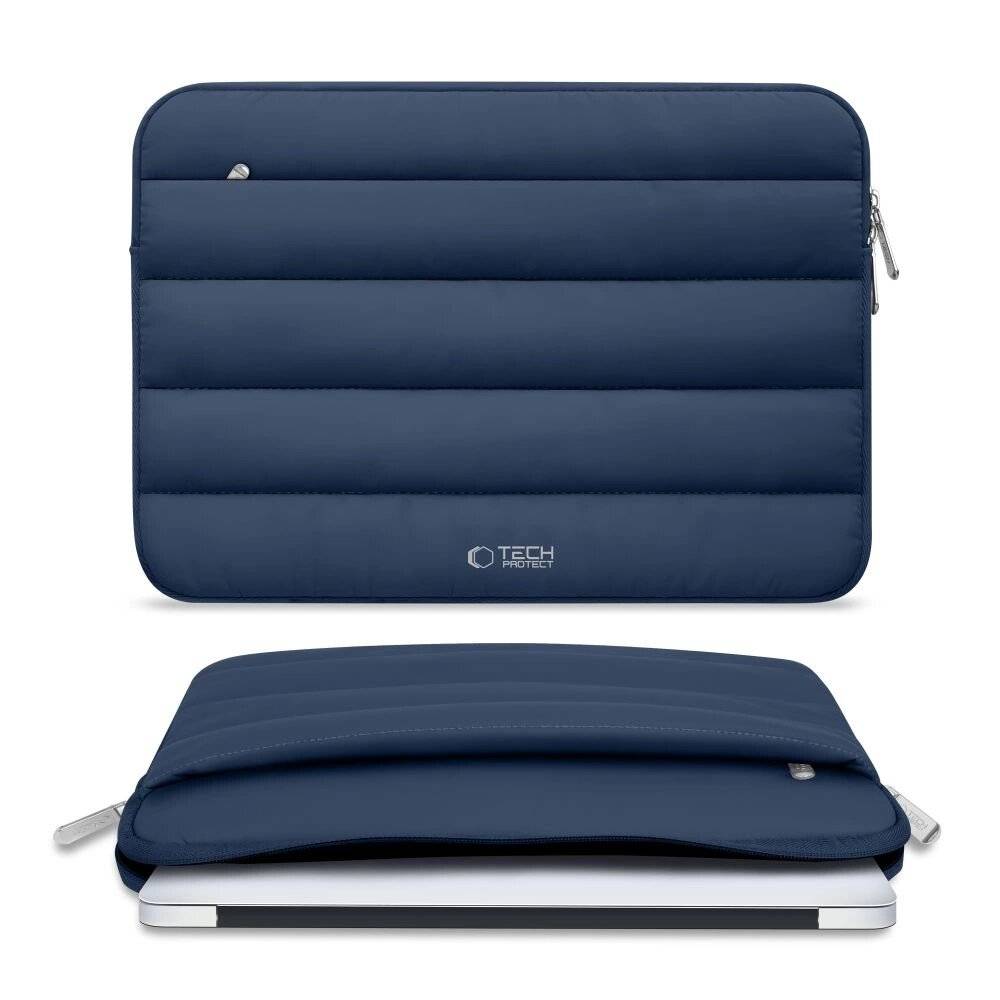Tech-Protett Flauschige Laptoptasche 13-14 - Marineblau