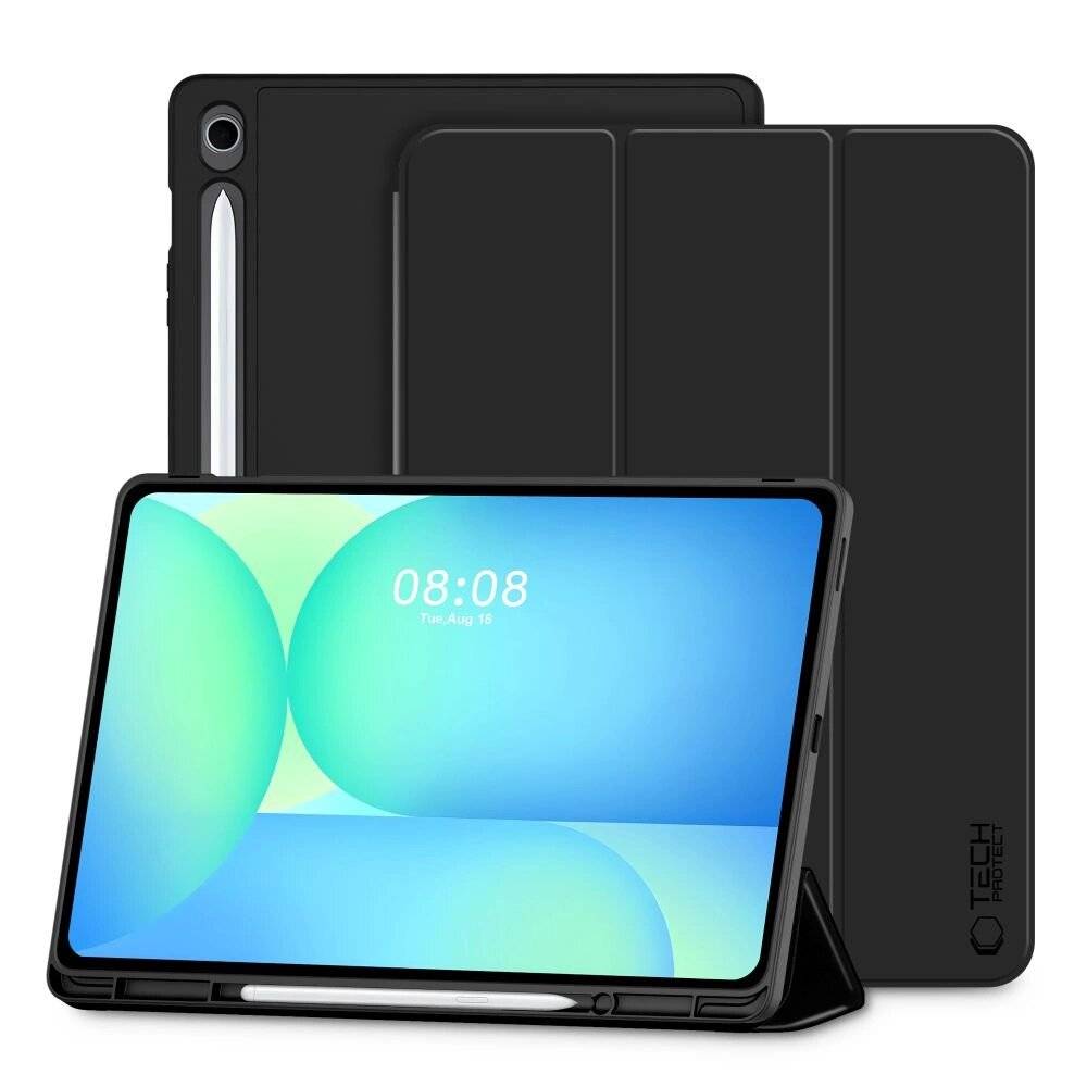 TechProtect SmartCase Pen Hülle Samsung Galaxy Tab S10 FE+ 13.1 X620 / X626B - Schwarz