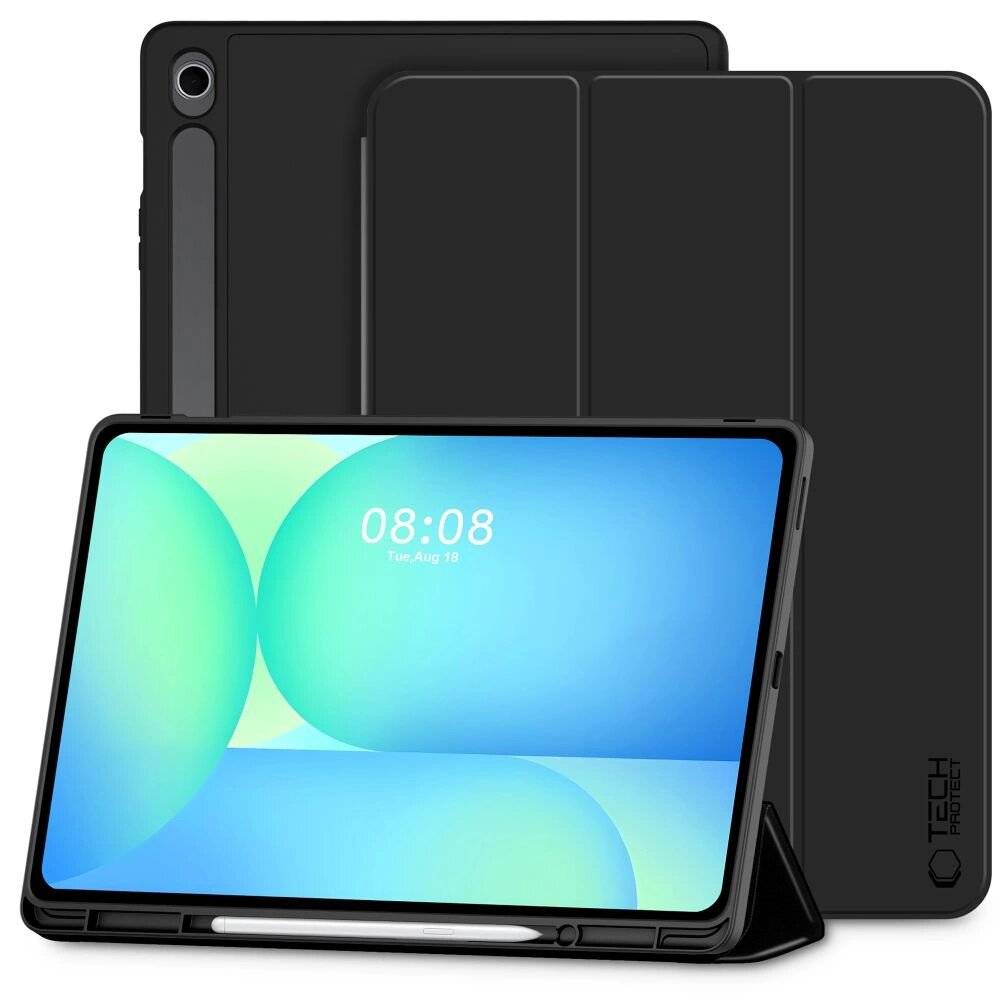 TechProtect SmartCase Pen Hülle Samsung Galaxy Tab S10 FE+ 13.1 X620 / X626B - Schwarz