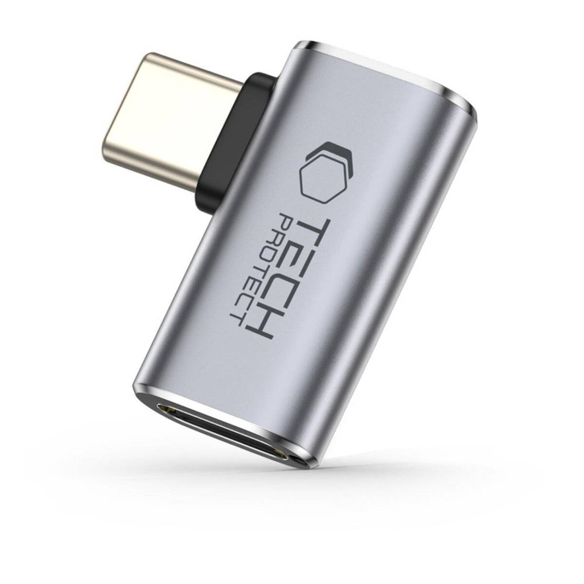Tech-Protect Ultraboost AA01 USB-C Winkeladapter – Grau