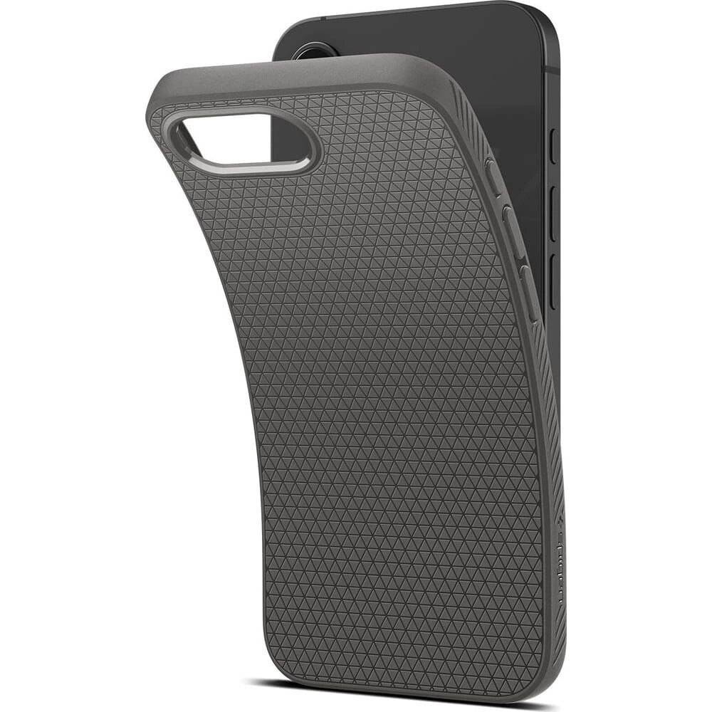 Spigen Liquid Air Case iPhone 16e - Grau