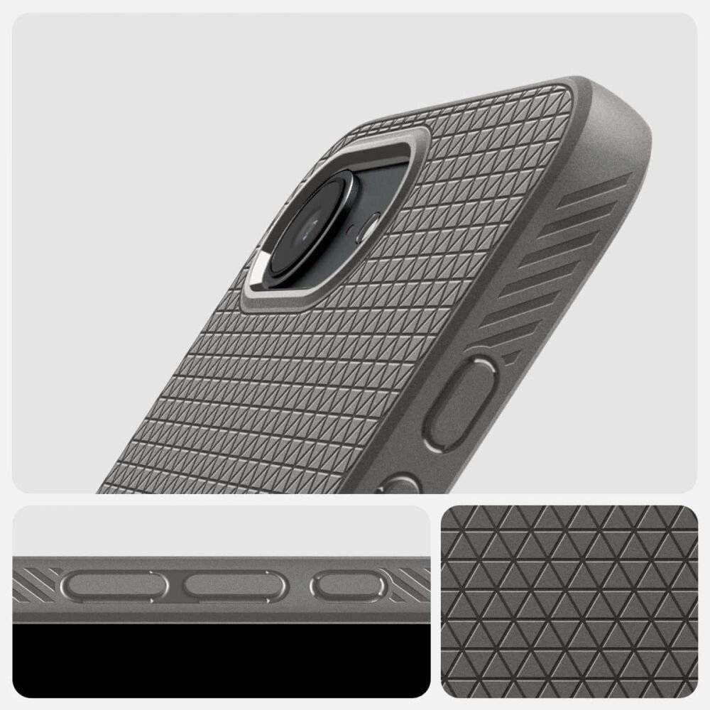 Spigen Liquid Air Case iPhone 16e - Grau