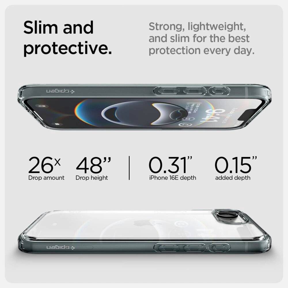 Spigen Ultra Hybrid Case iPhone 16e - Grau