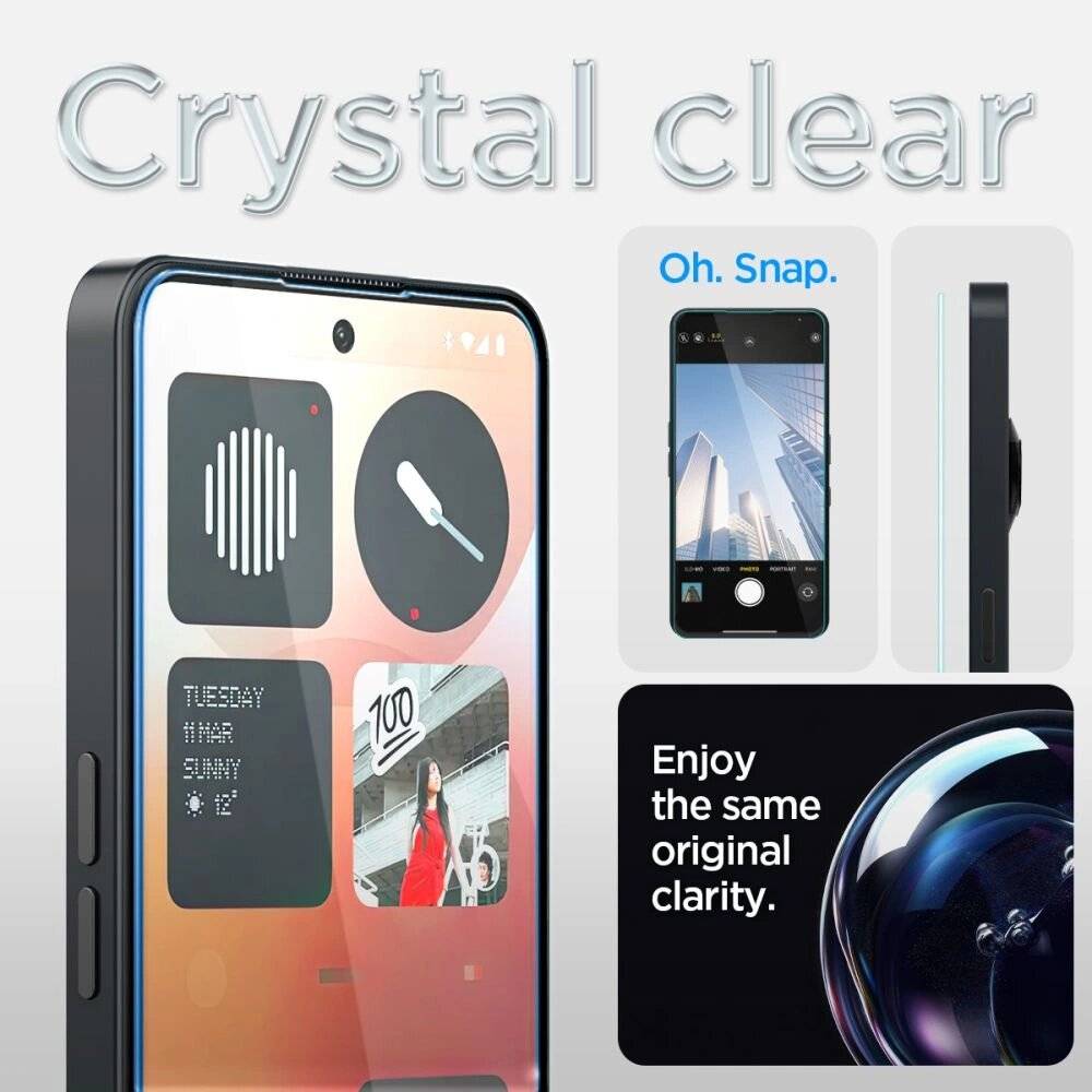 Spigen Glas.tR EZ Fit Schutzglas Nothing Phone 3A / Pro - Transparent