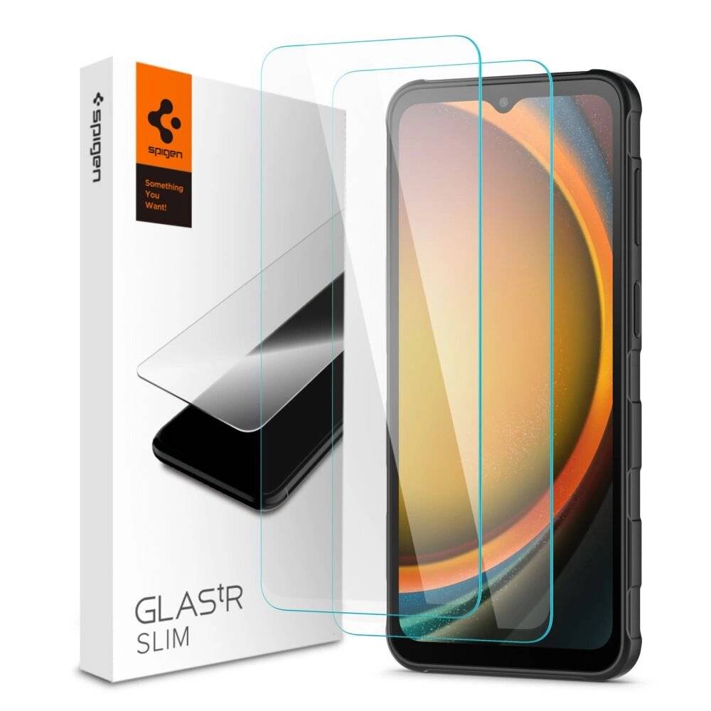Spigen Glas.tR Slim 2er-Pack Schutzglas Samsung Galaxy Xcover 7 / Pro - Transparent