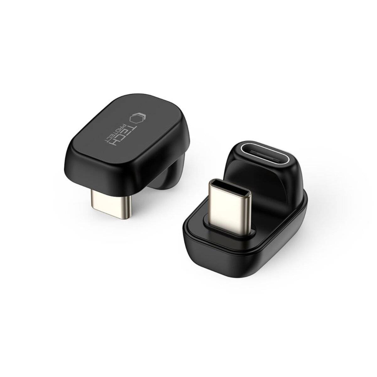 Tech-Protect UltraBoost AA04 USB-C Winkeladapter Schwarz