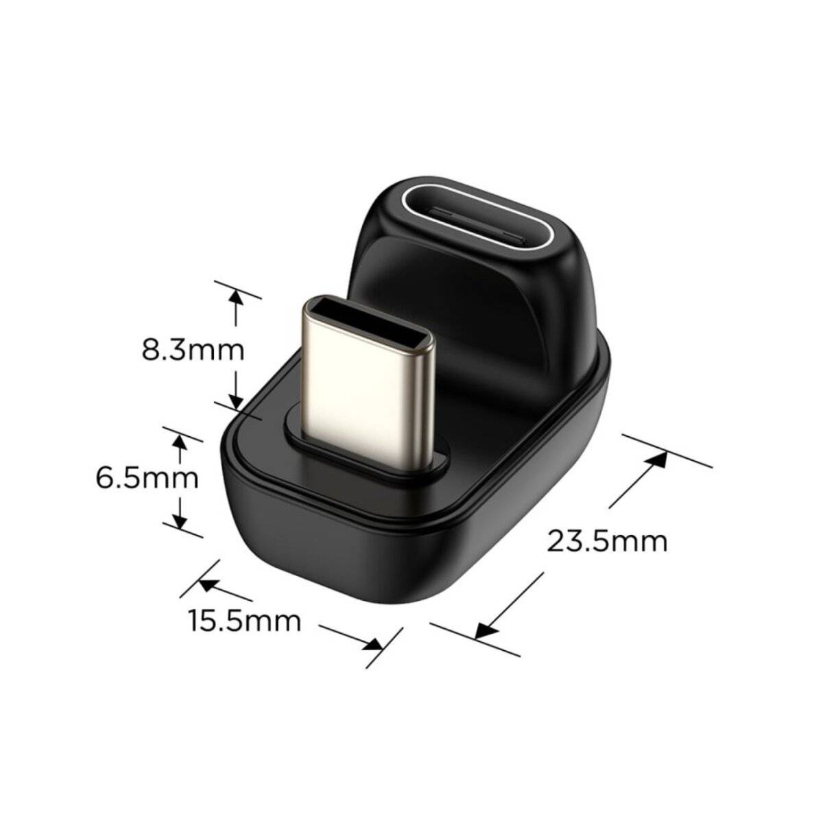 Tech-Protect UltraBoost AA04 USB-C Winkeladapter Schwarz