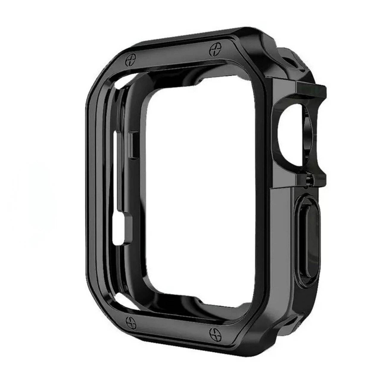 Soft Strong Watch Case Apple 40 mm Serie 4/5/6/SE - Schwarz