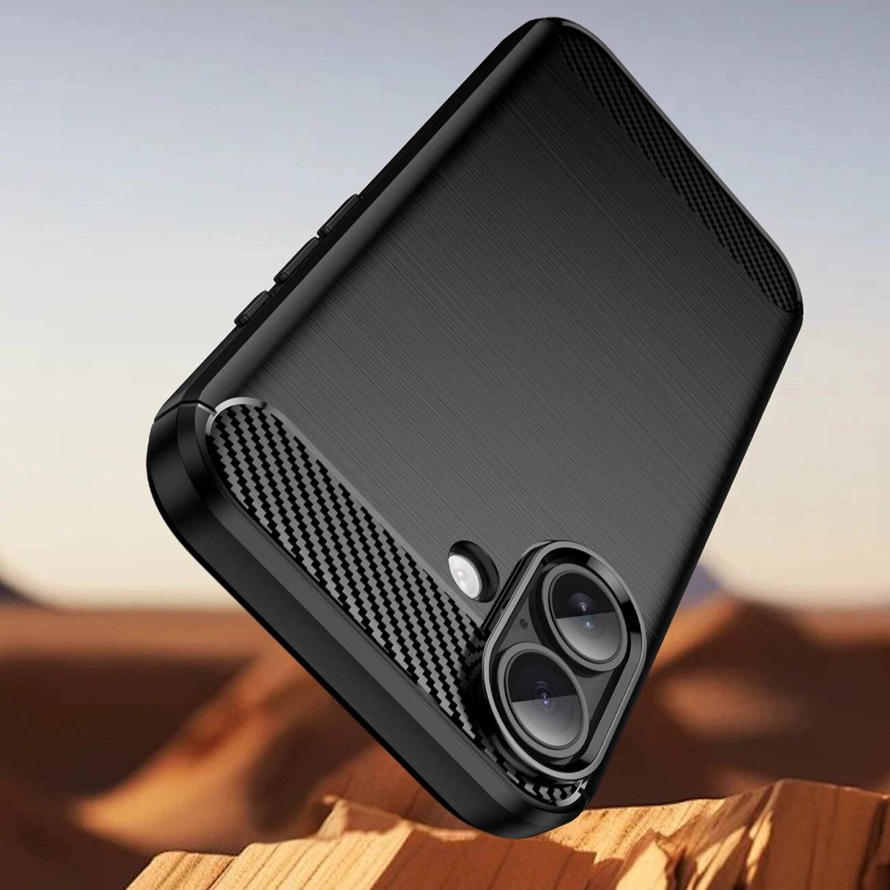 Carbon Case iPhone 17 - Schwarz