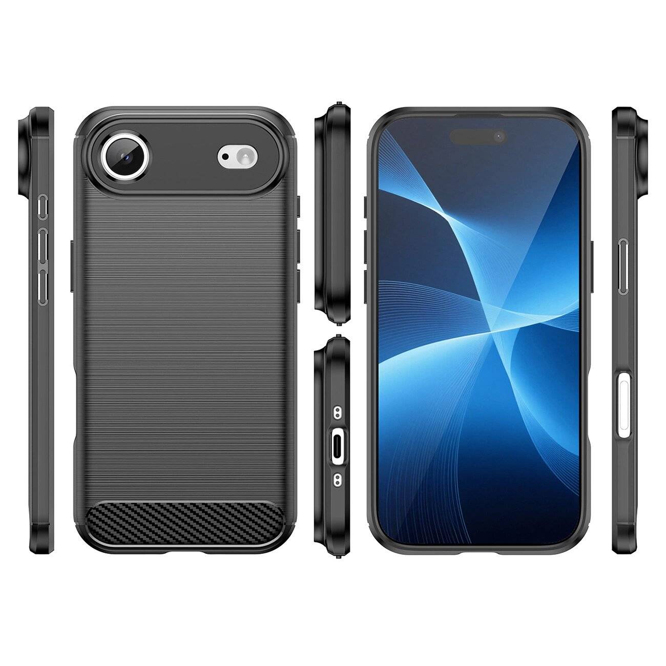 Carbon Case iPhone 17 Air - Schwarz