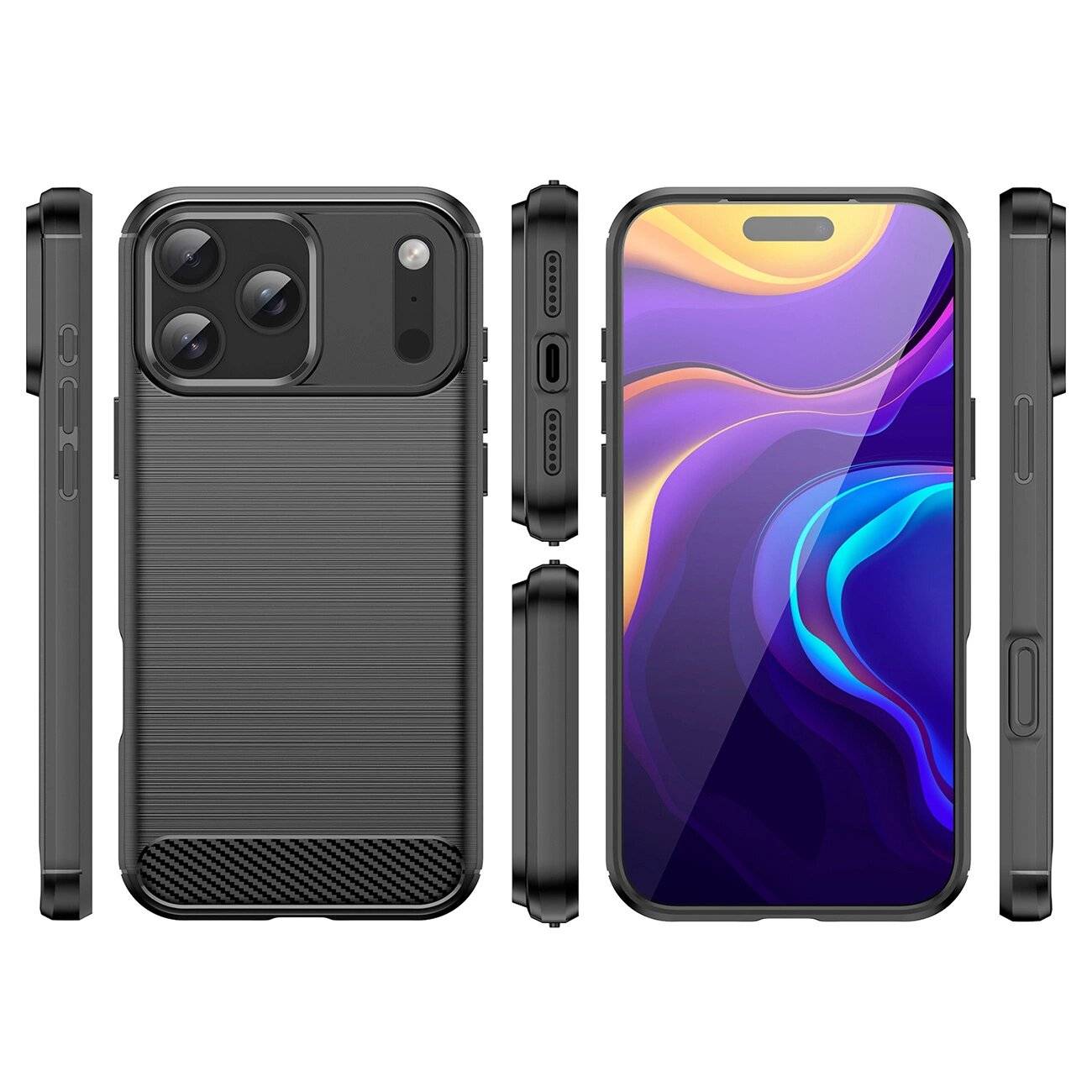 Carbon Case iPhone 17 Pro - Schwarz
