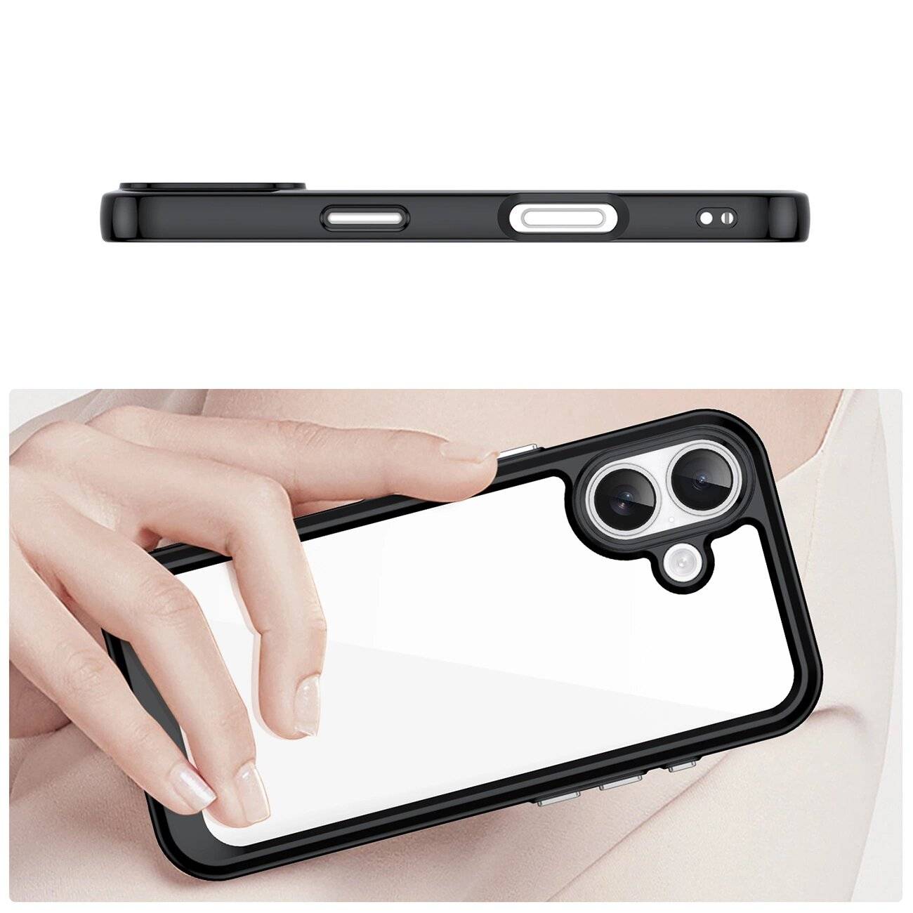 Outer Space iPhone 17 Hülle - Schwarz Transparent