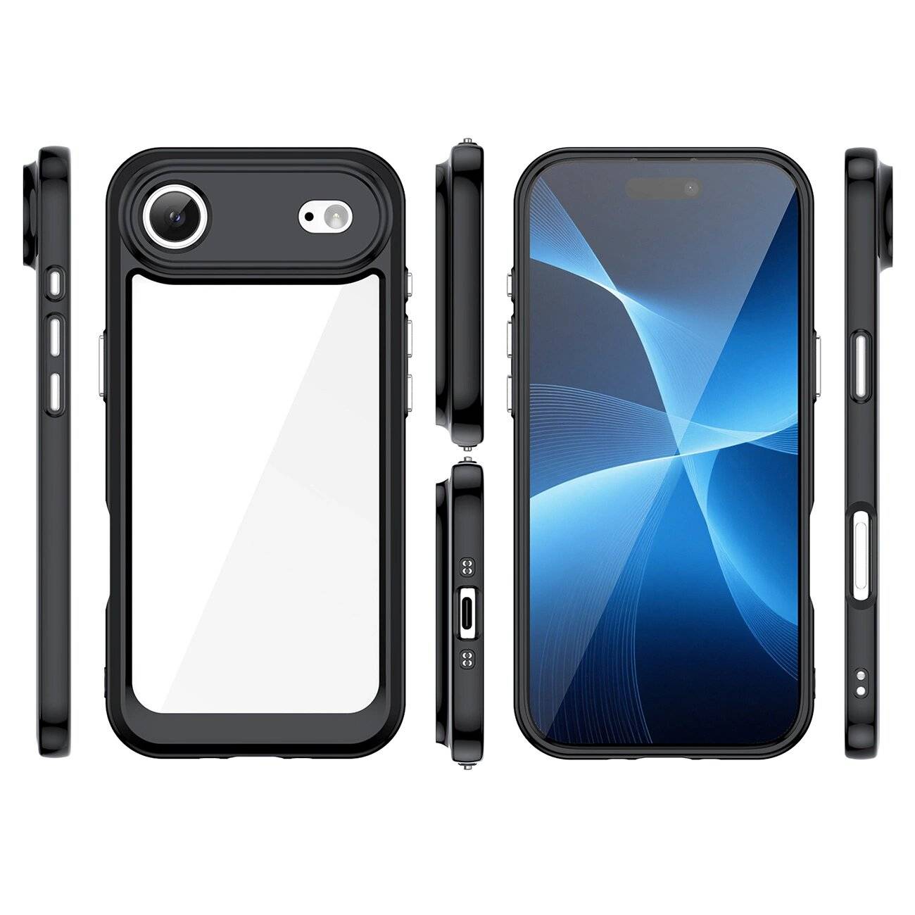 Outer Space Case iPhone 17 Air - Schwarz Transparent
