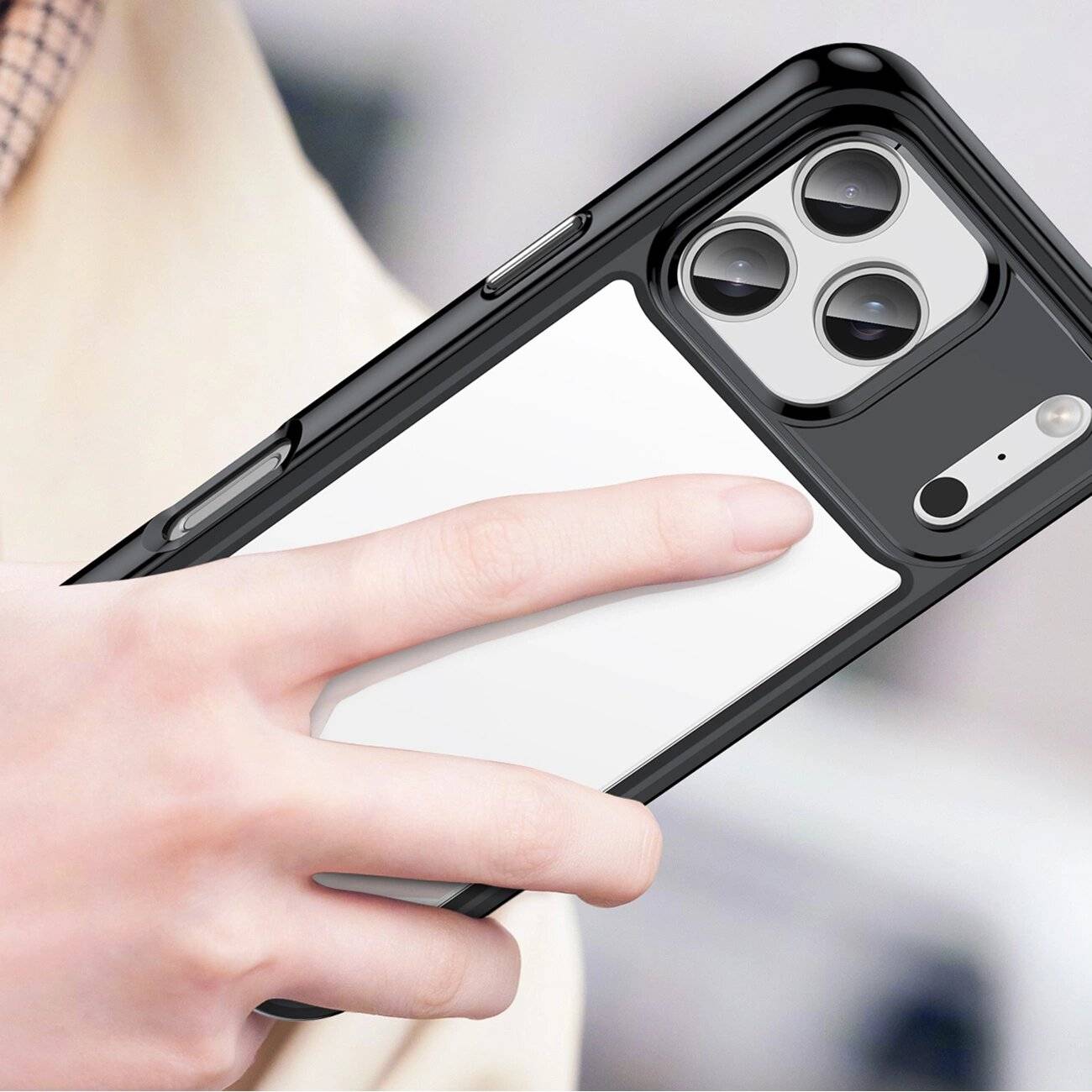 Outer Space Case iPhone 17 Pro Max - Schwarz Transparent