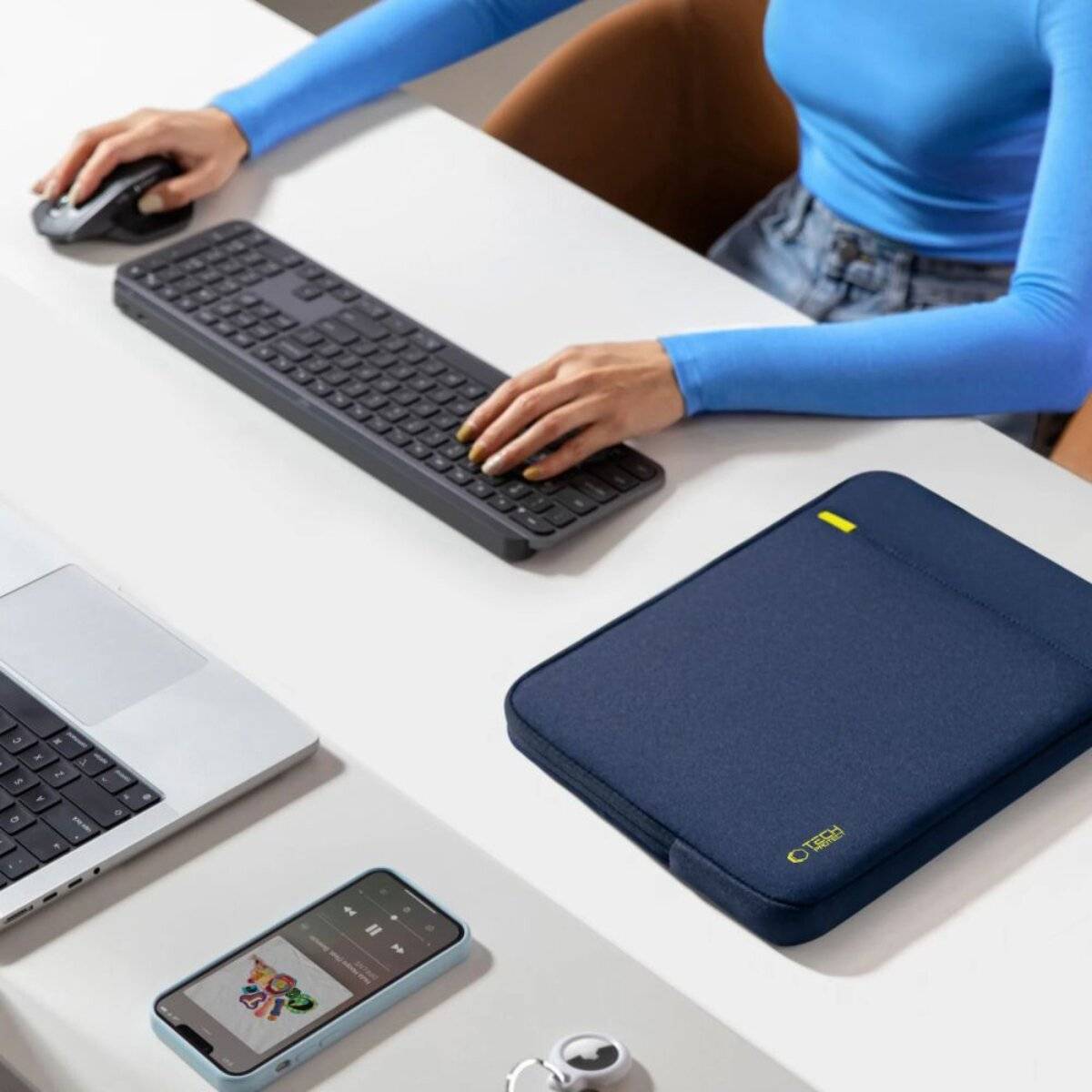 Tech-Protect Defender Laptoptasche 15-16 - Marineblau