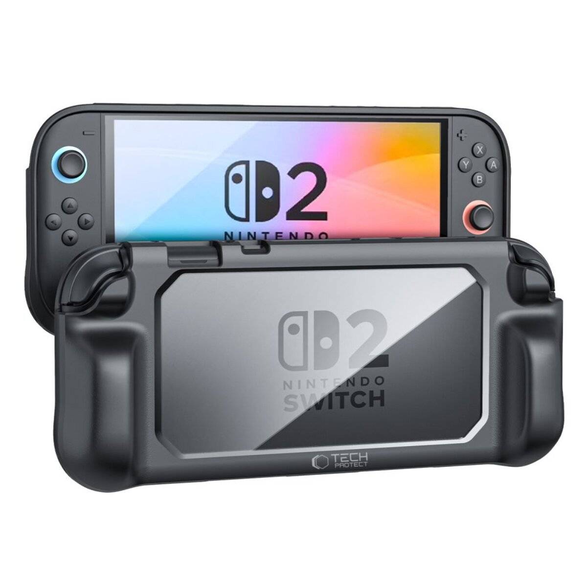 Tech-Protect MagMat-Hülle Nintendo Switch 2, Schwarz Transparent