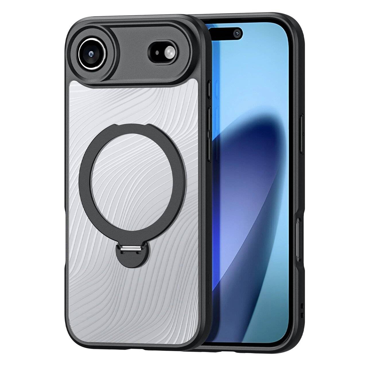 Dux Ducis Aimo Mag Case Magnetring Ständer iPhone 17 Air – Schwarz