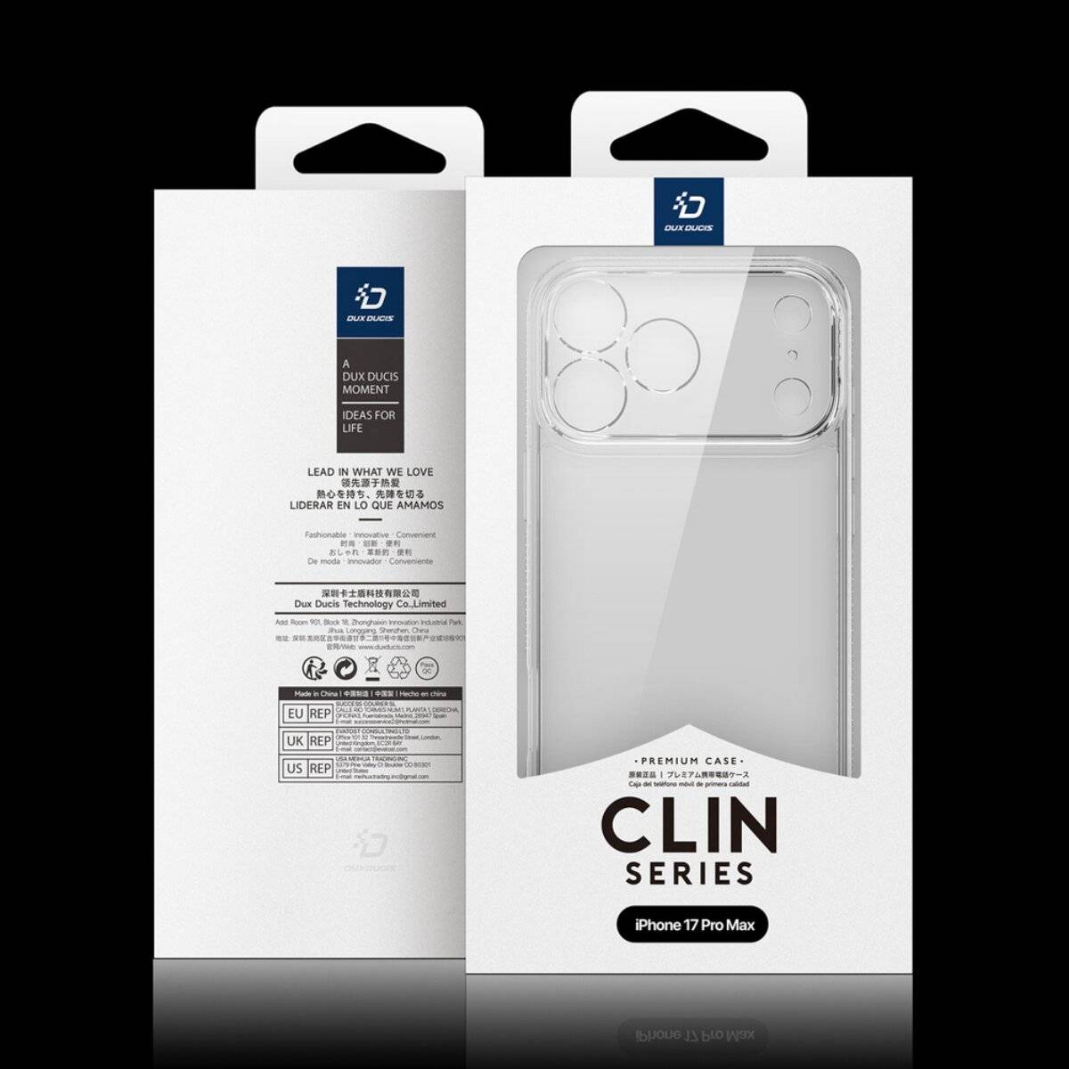 Dux Ducis Clin Hülle iPhone 17 Pro Max – Transparent