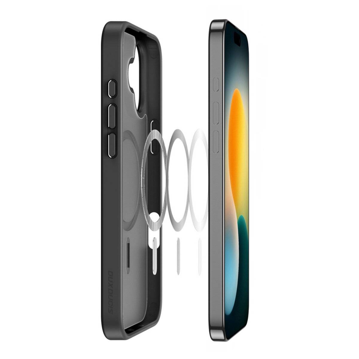 Dux Ducis Yind Handyhülle mit Magnetfunktion Kompatibel mit iPhone 17 Schwarz