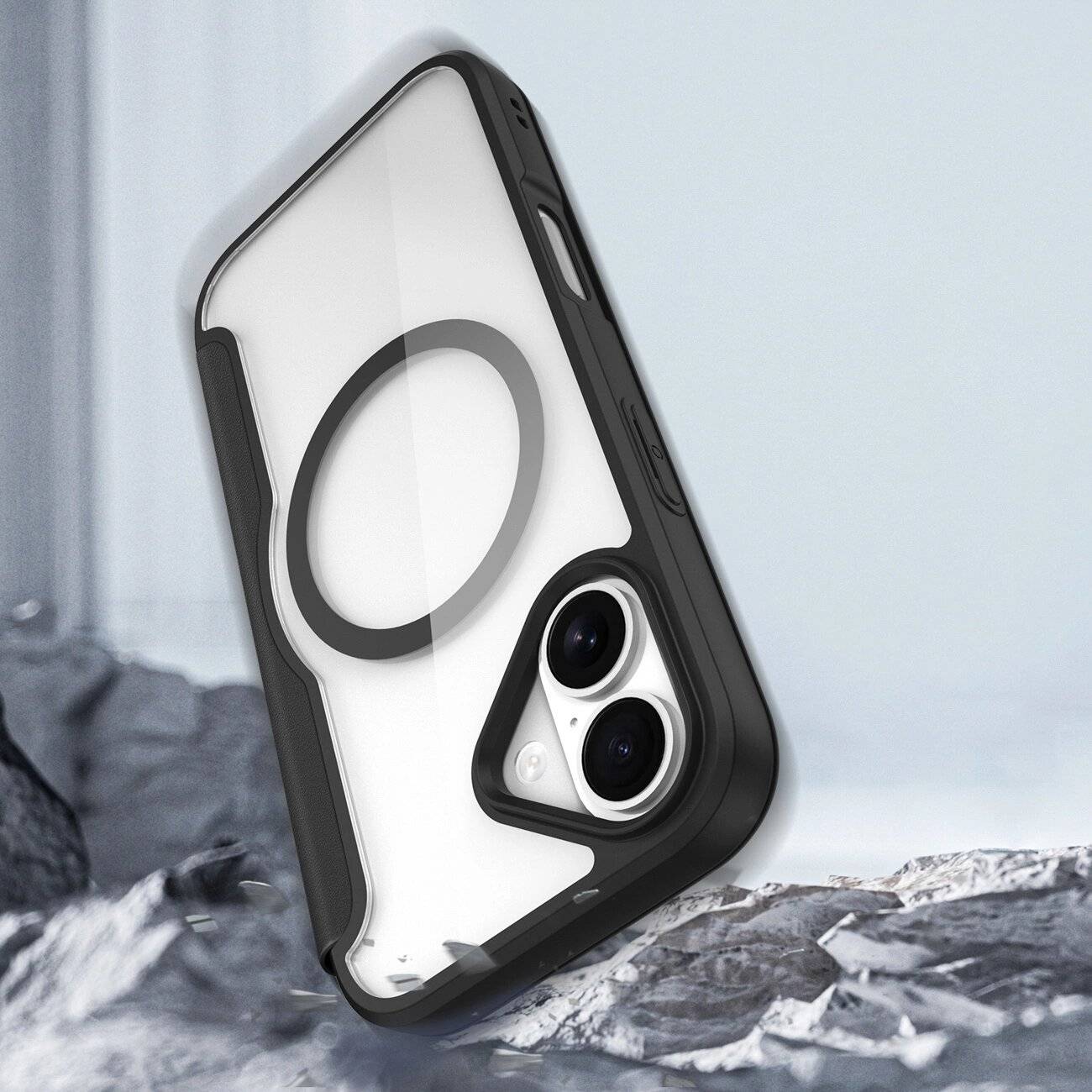 Dux Ducis Skin X Pro iPhone 17 Hülle Wallet, MagSafe kompatibel - Schwarz