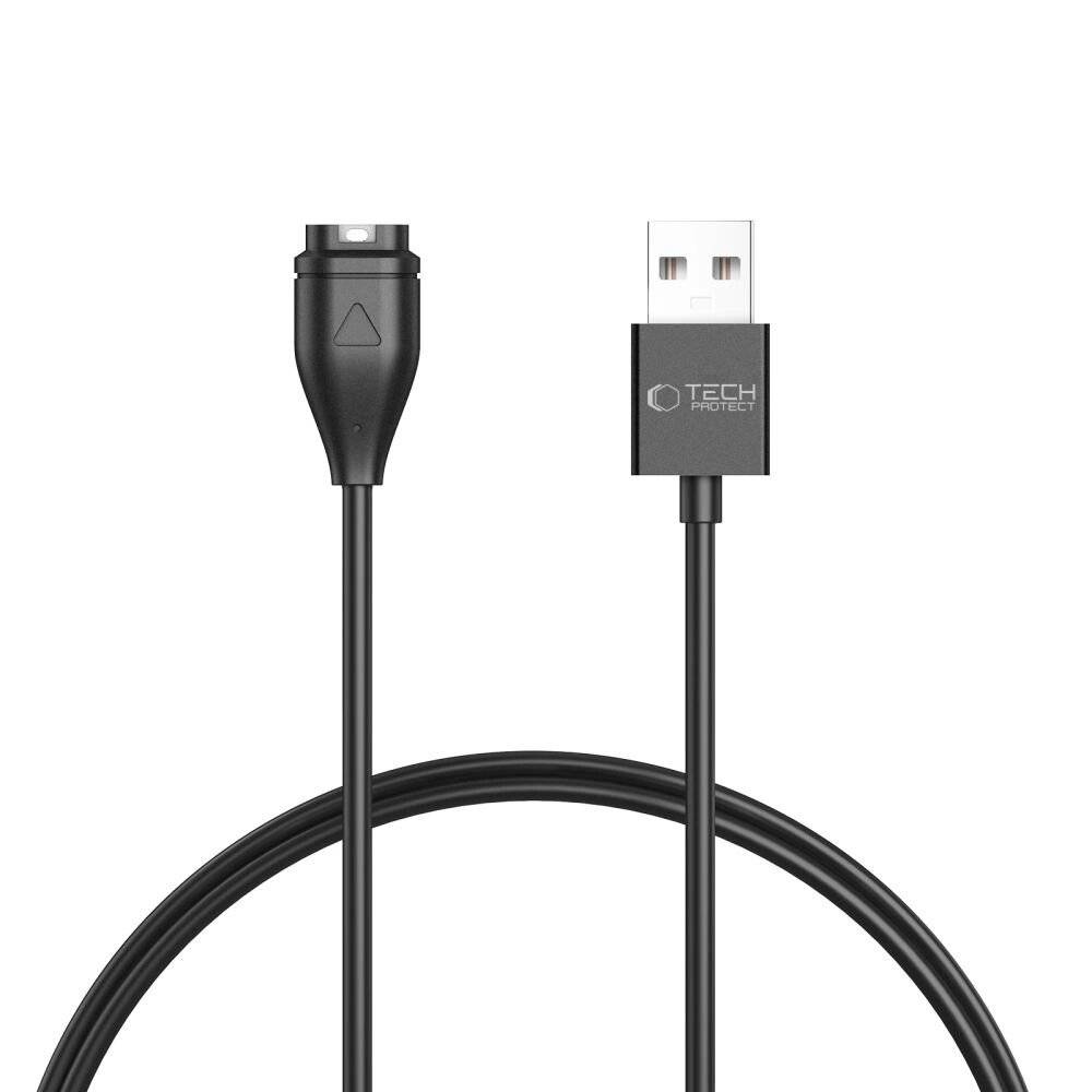 Tech-Protect MC04 UltraBoost USB-A-Kabel Garmin Watch 1 m – Schwarz