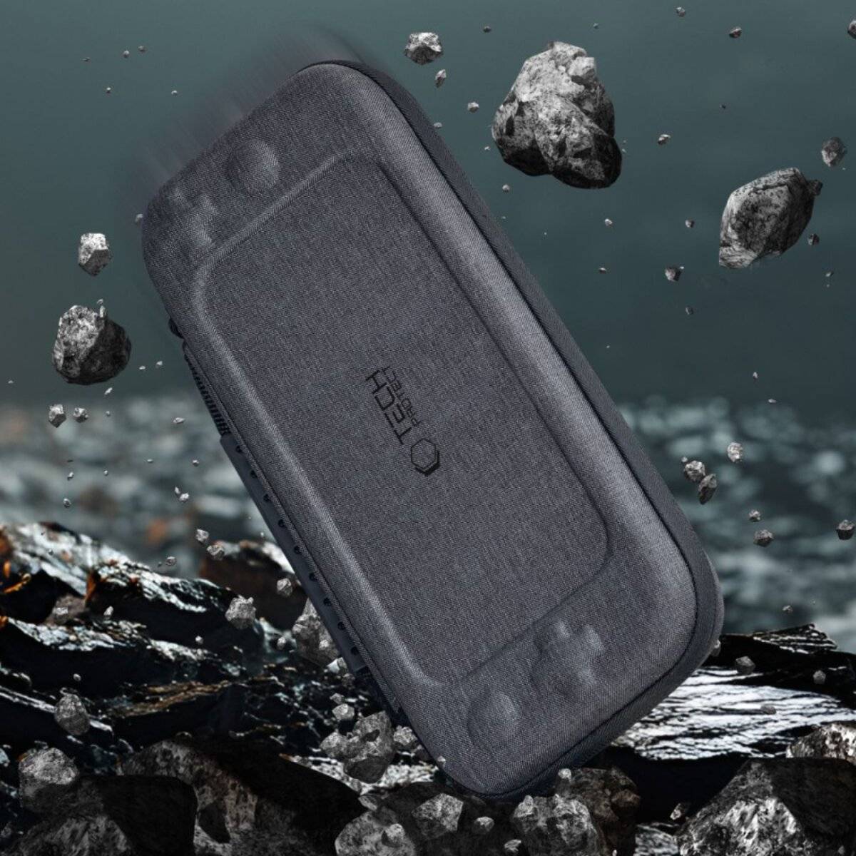 Tech-Protect Hardpouch-Hülle Nintendo Switch 2 - Grau