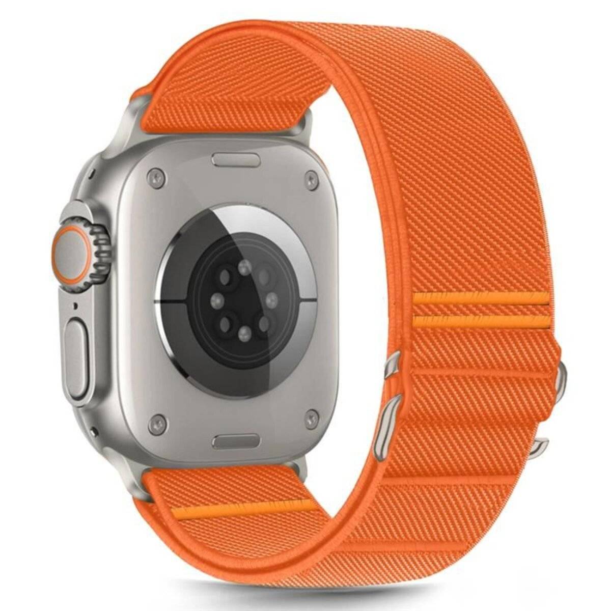 Tech-Protect Nylonarmband für Apple Watch 44 / 45 / 46 / 49 mm – Orange
