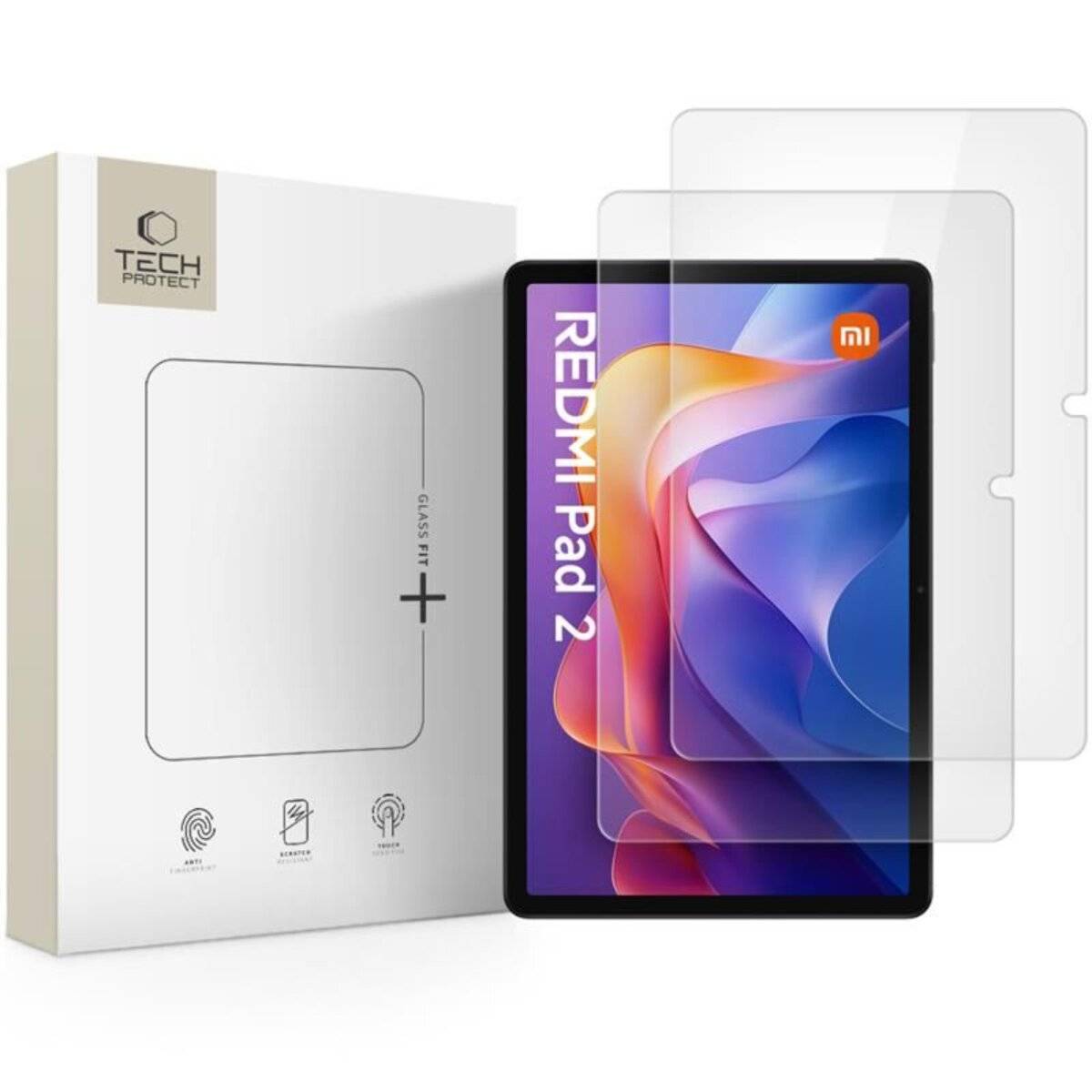 Tech-Protect Glass Fit+ 2er-Pack Schutzglas Xiaomi Redmi Pad 2 11.0 / SE - transparent