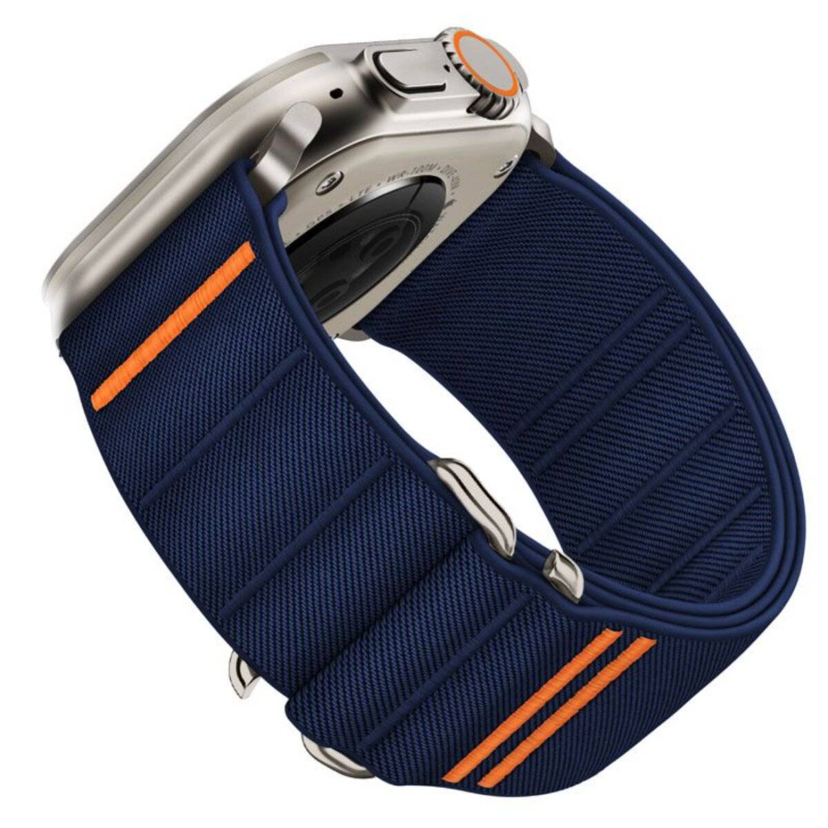 Tech-Protect Nylon Slip Strap für Smartwatch 44 / 45 / 46 / 49 mm Marineblau