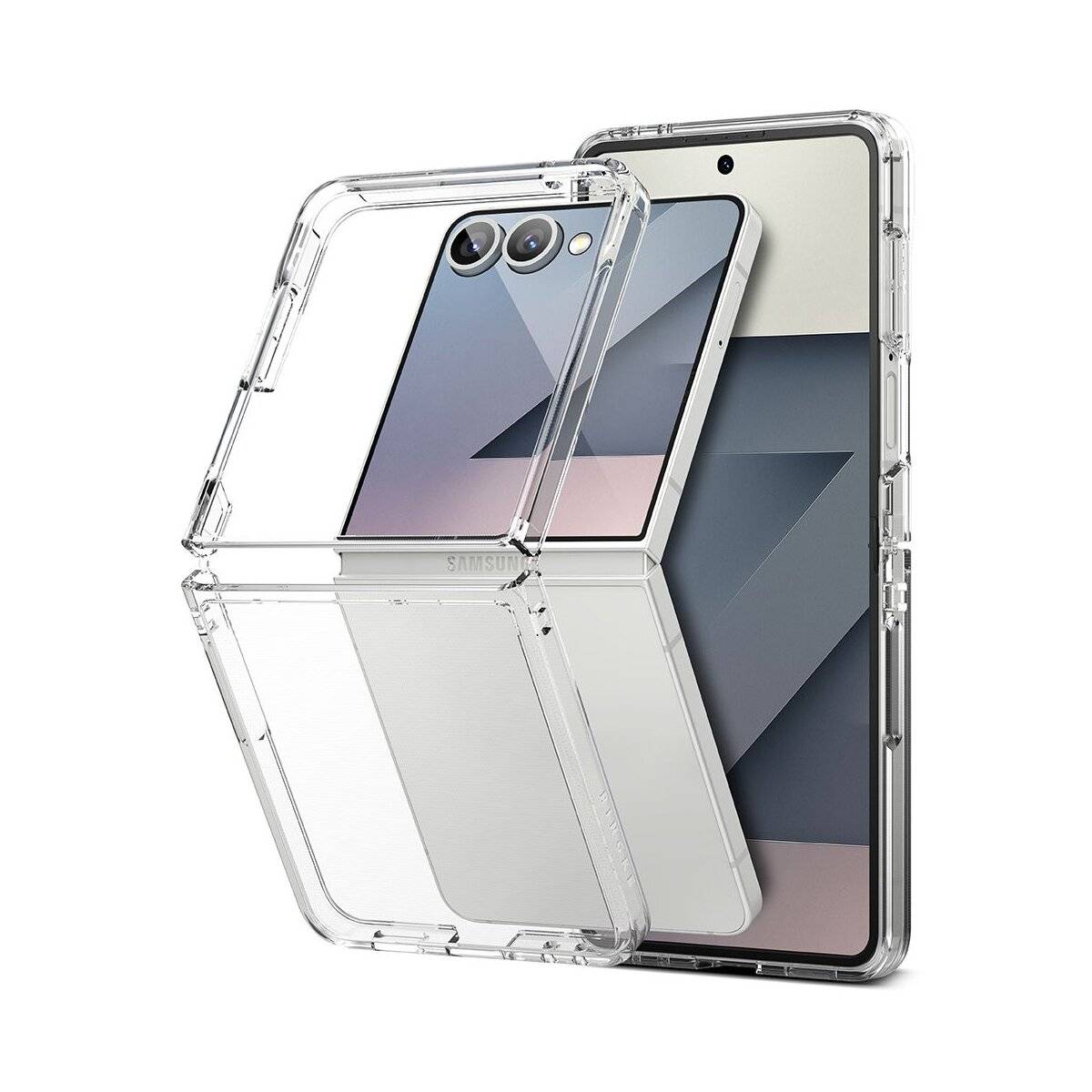 Ringke Fusion Hülle Kompatibel mit Samsung Galaxy Z Flip 7 Klar