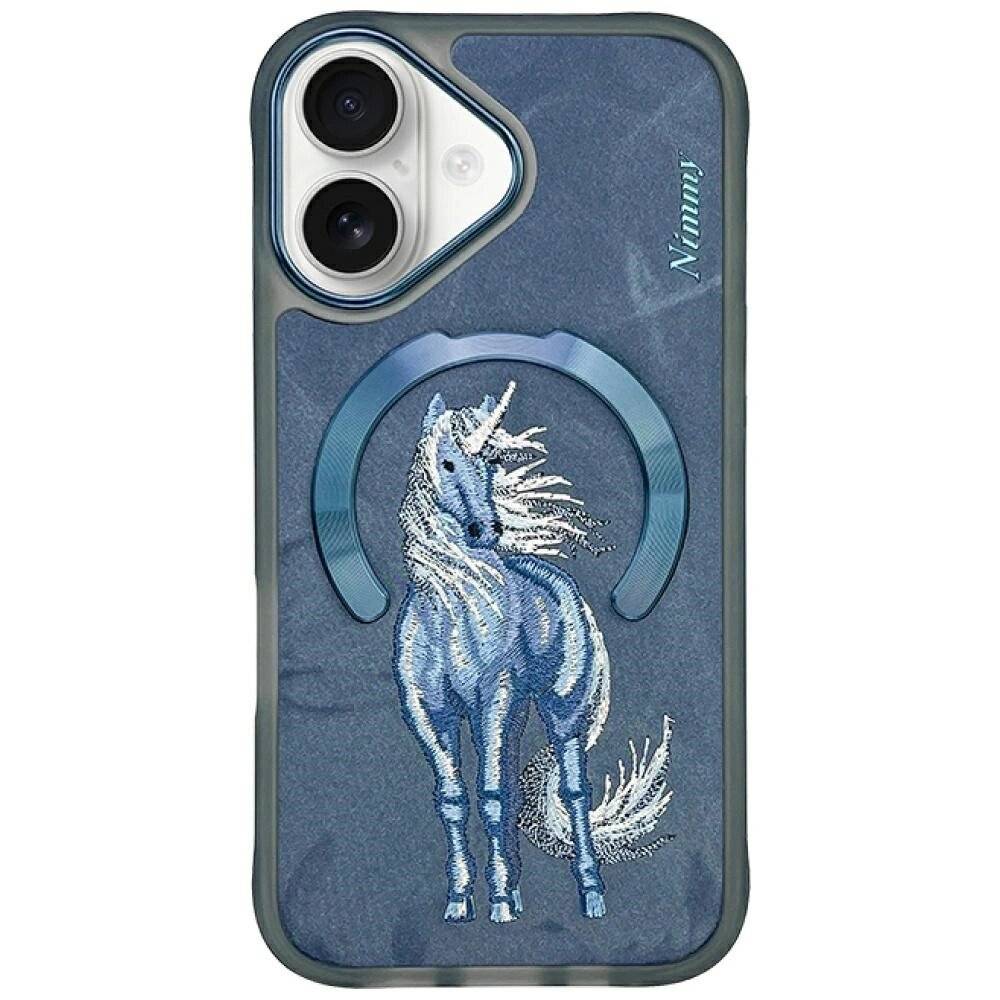 Nimmy Magnetic Fantasy Animal MagSafe Case iPhone 16 - Blau